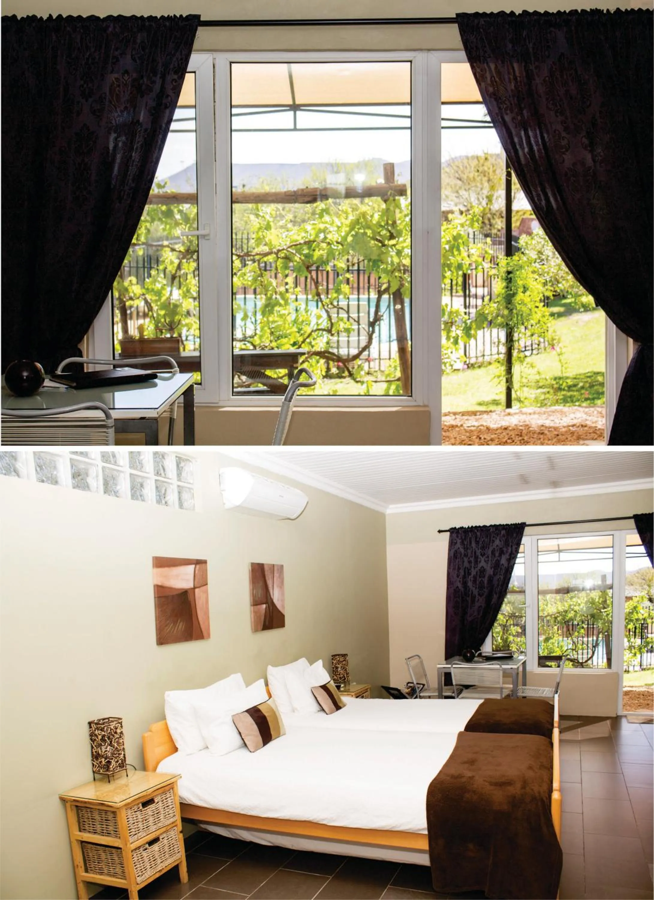 View (from property/room), Bed in Haus Holzapfel