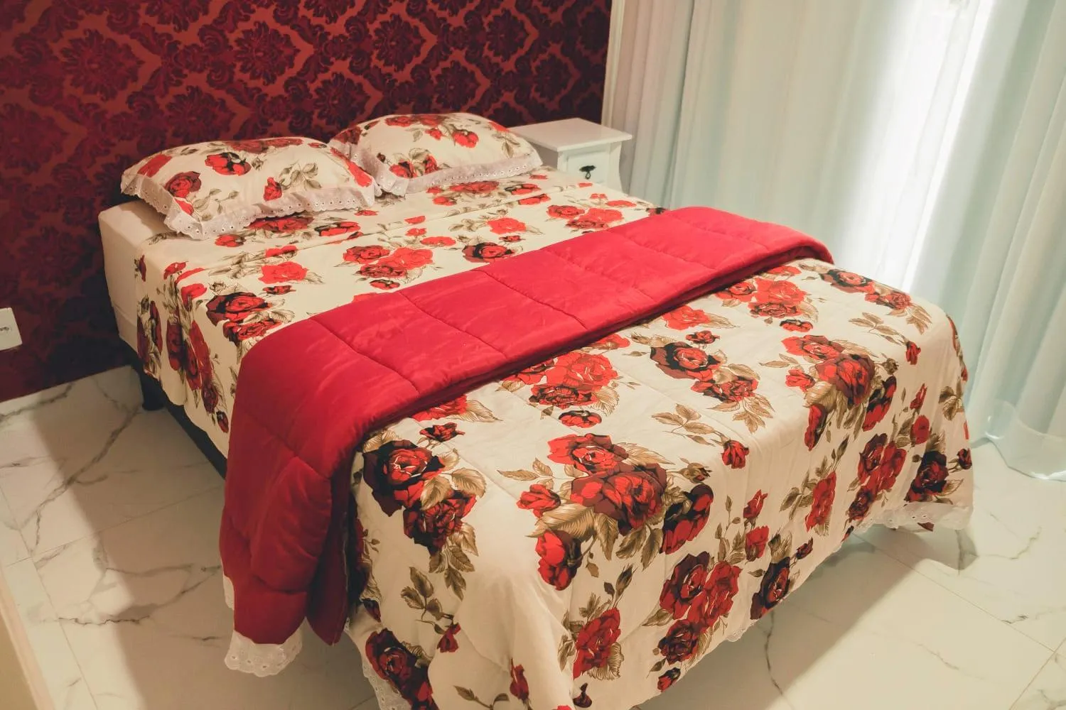 Bed in Pousada Cavalero