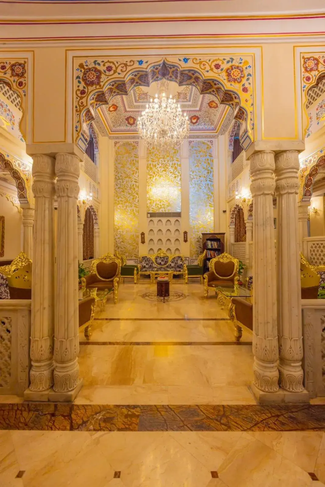 Lobby or reception in WelcomHeritage Traditional Haveli Lobby or reception in WelcomHeritage Traditional Haveli