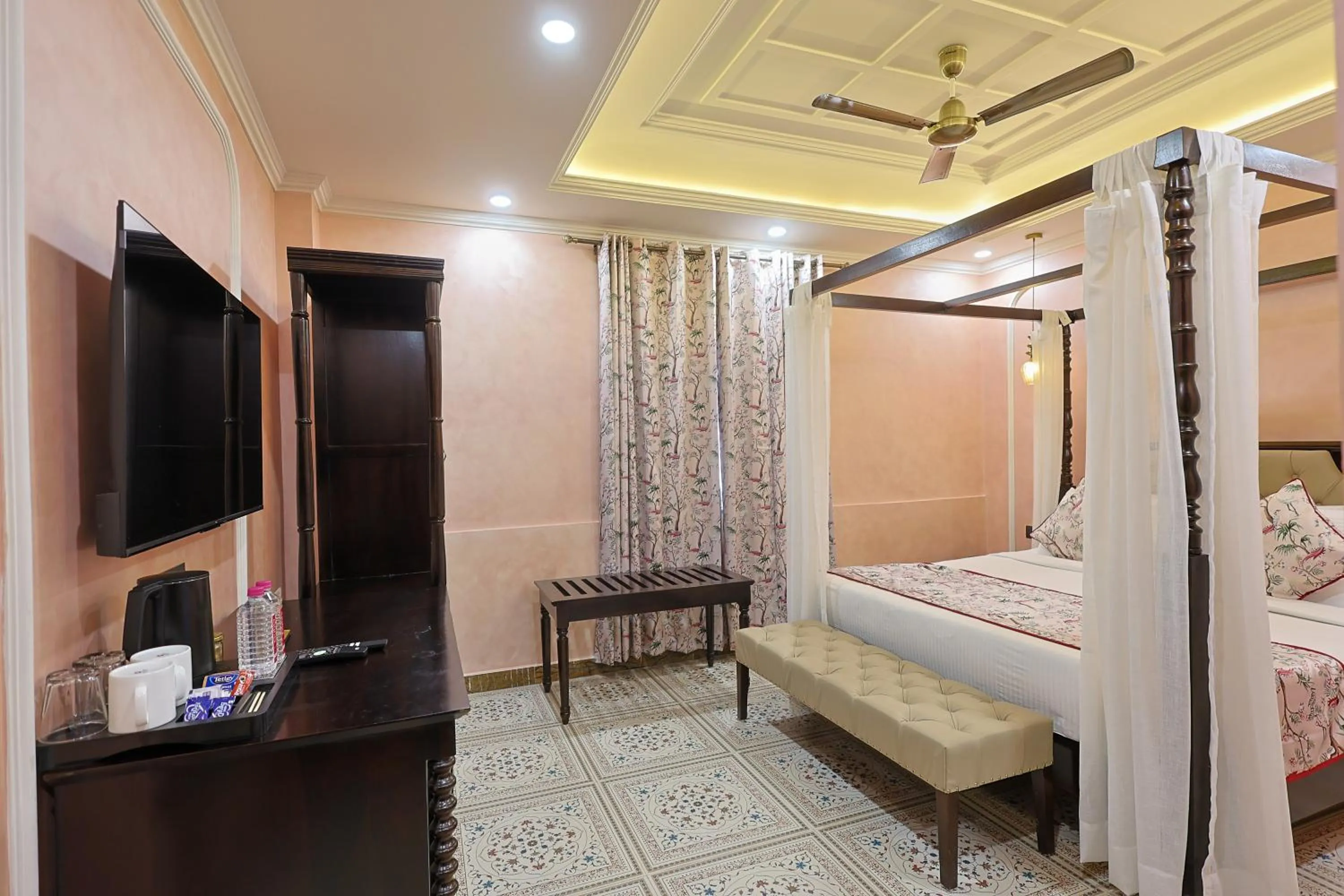 Bedroom, Bed in WelcomHeritage Traditional Haveli