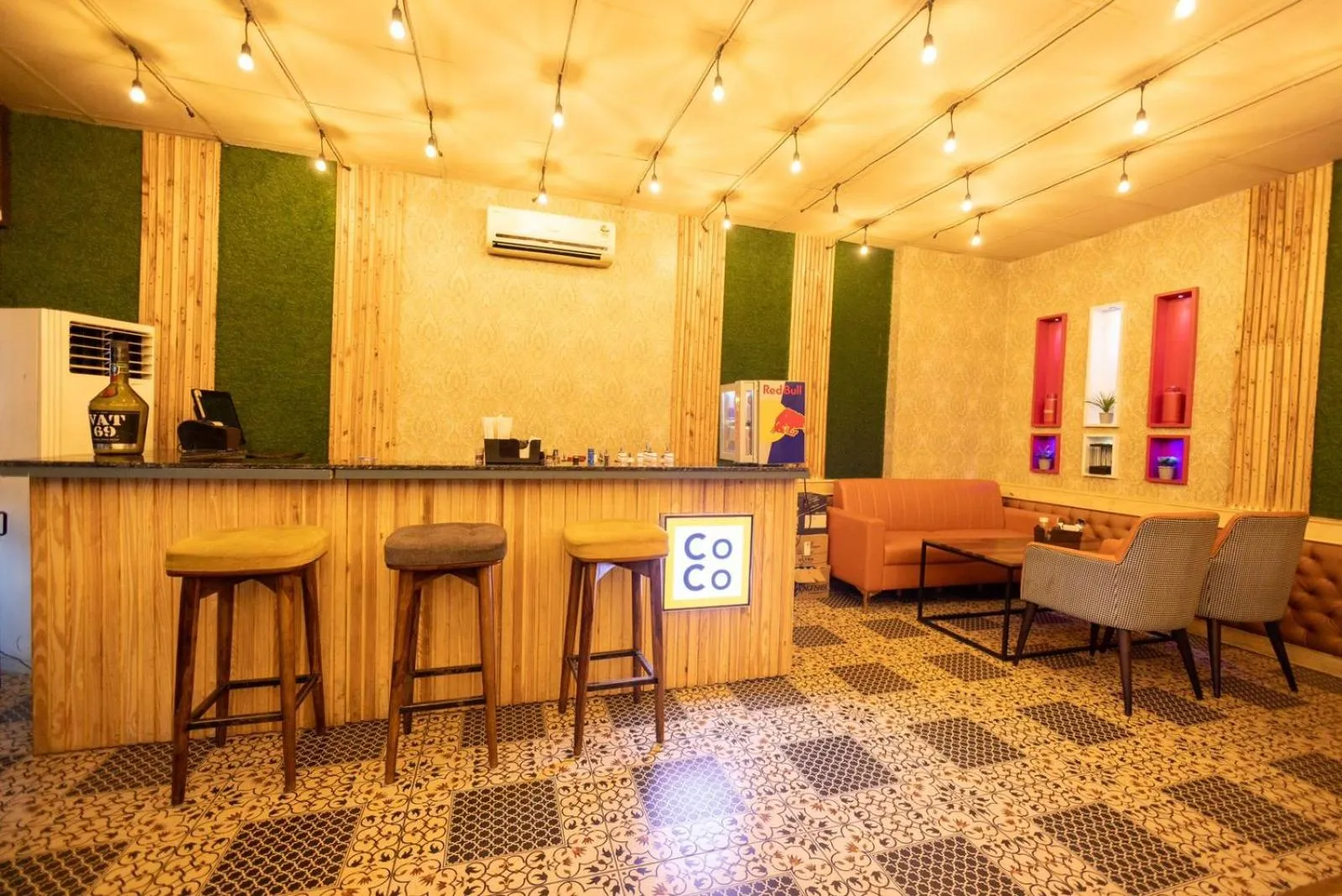 Lounge or bar in WelcomHeritage Traditional Haveli