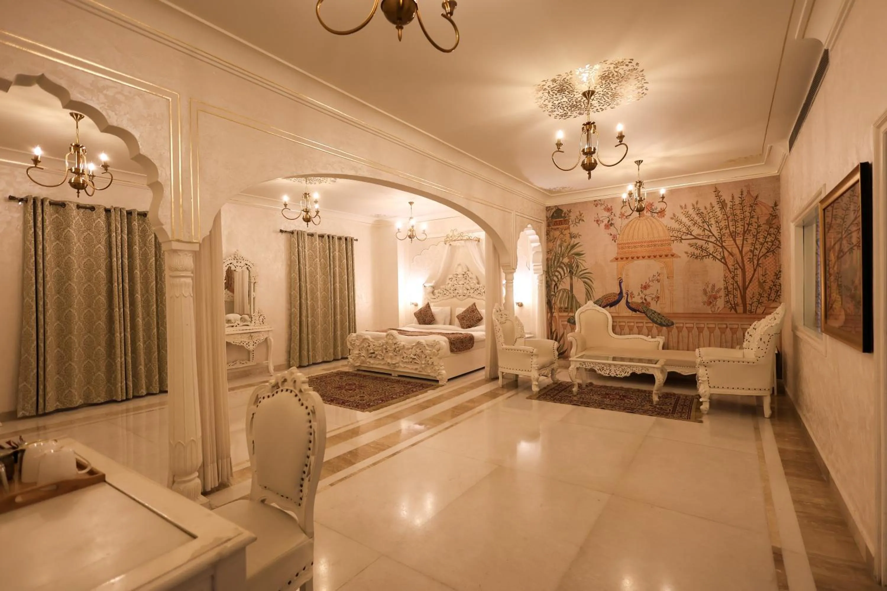 Living room in WelcomHeritage Traditional Haveli