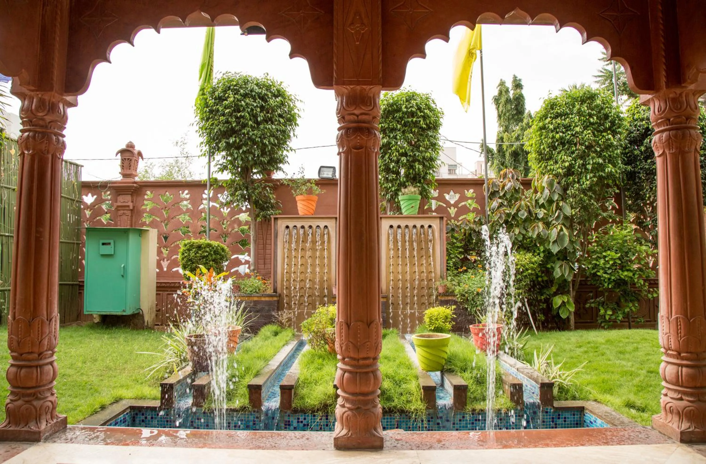 Garden in WelcomHeritage Traditional Haveli