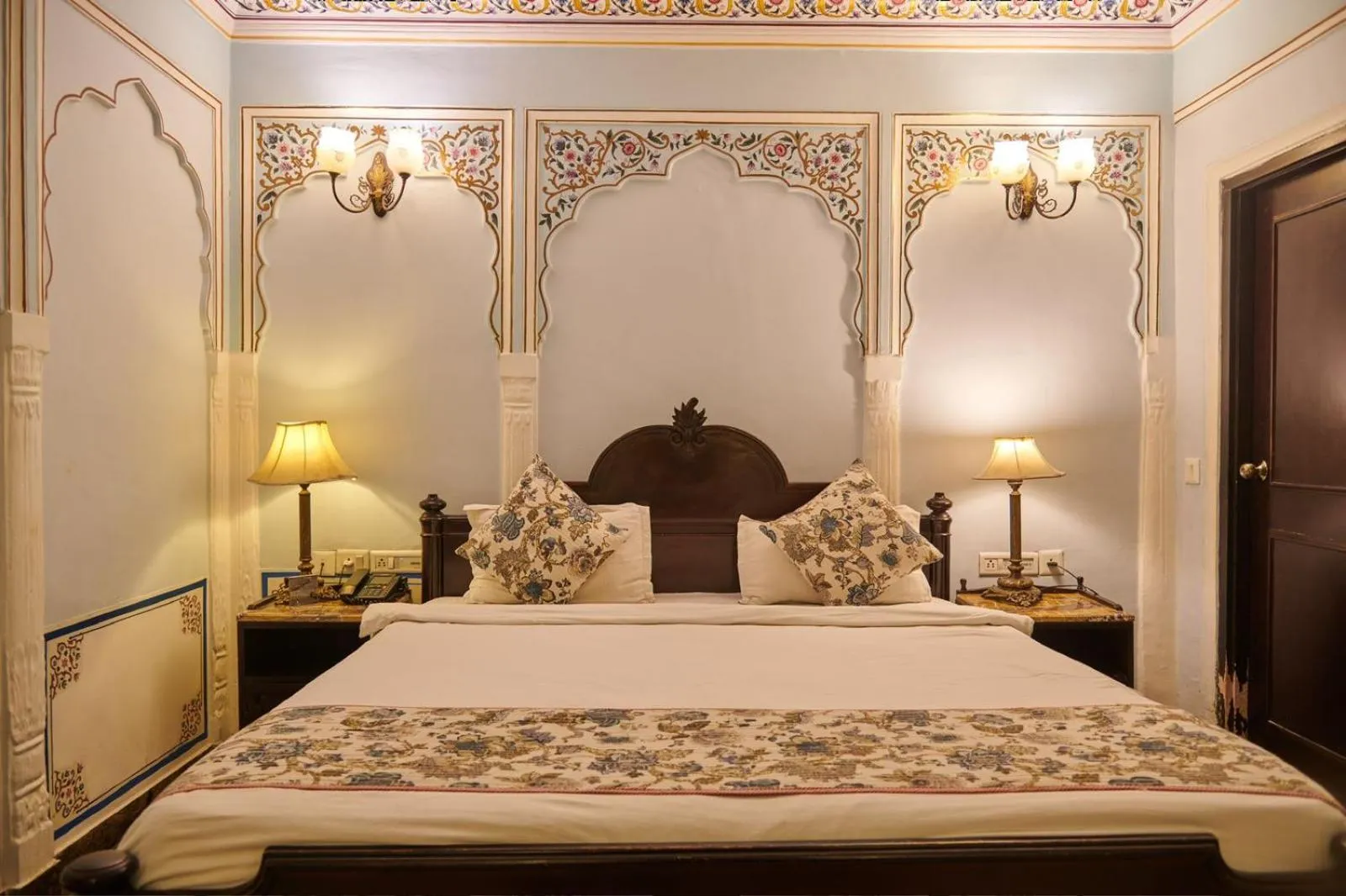 Bedroom, Bed in WelcomHeritage Traditional Haveli