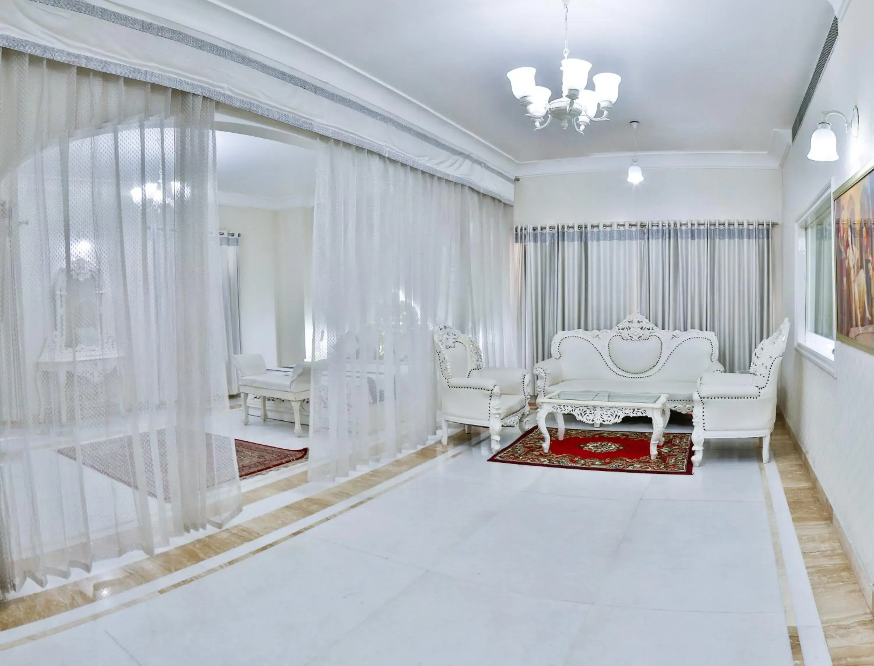 Living room, Bed in WelcomHeritage Traditional Haveli Living room, Bed in WelcomHeritage Traditional Haveli