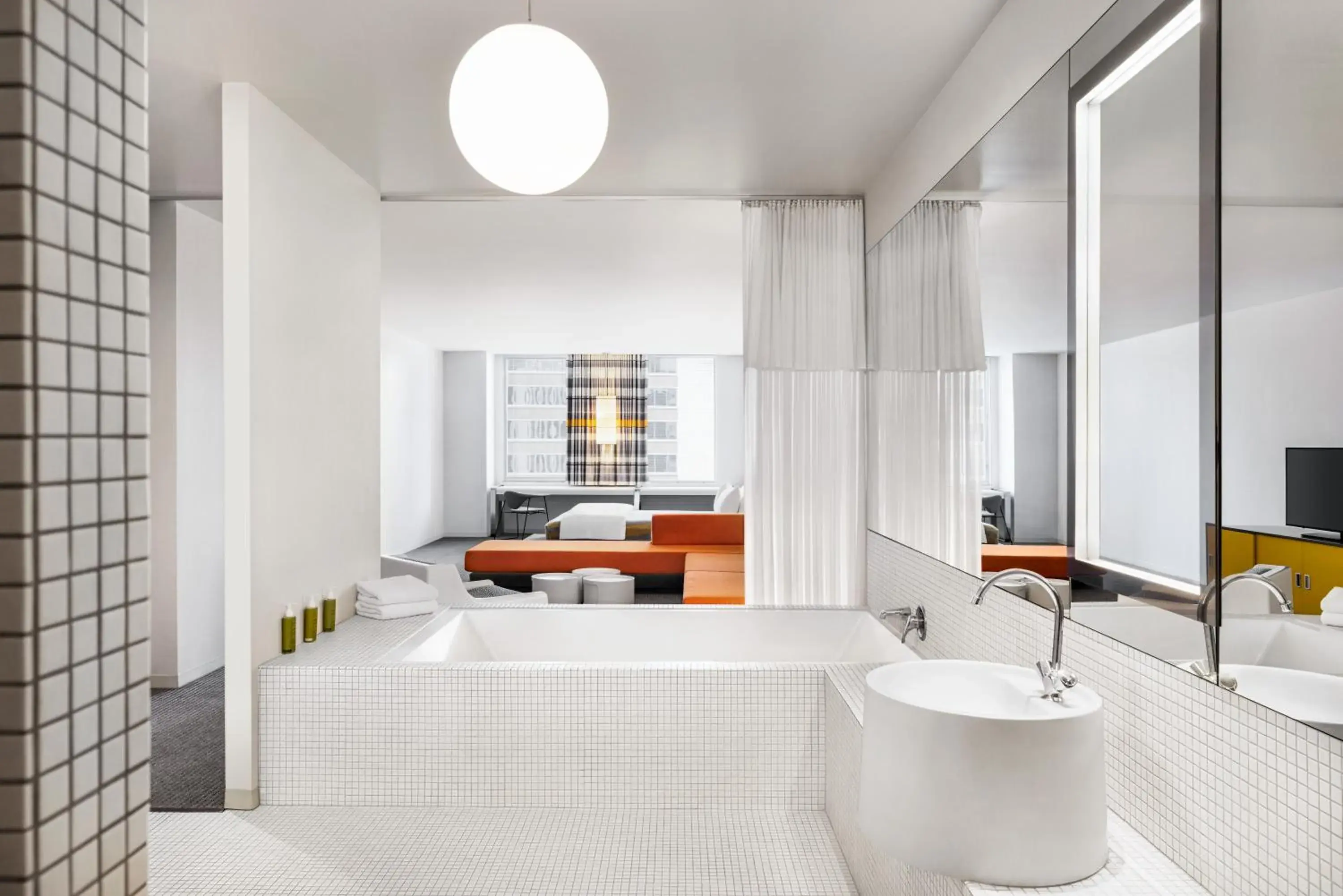 Bathroom in The Delphi Downtown LA Bathroom in The Delphi Downtown LA