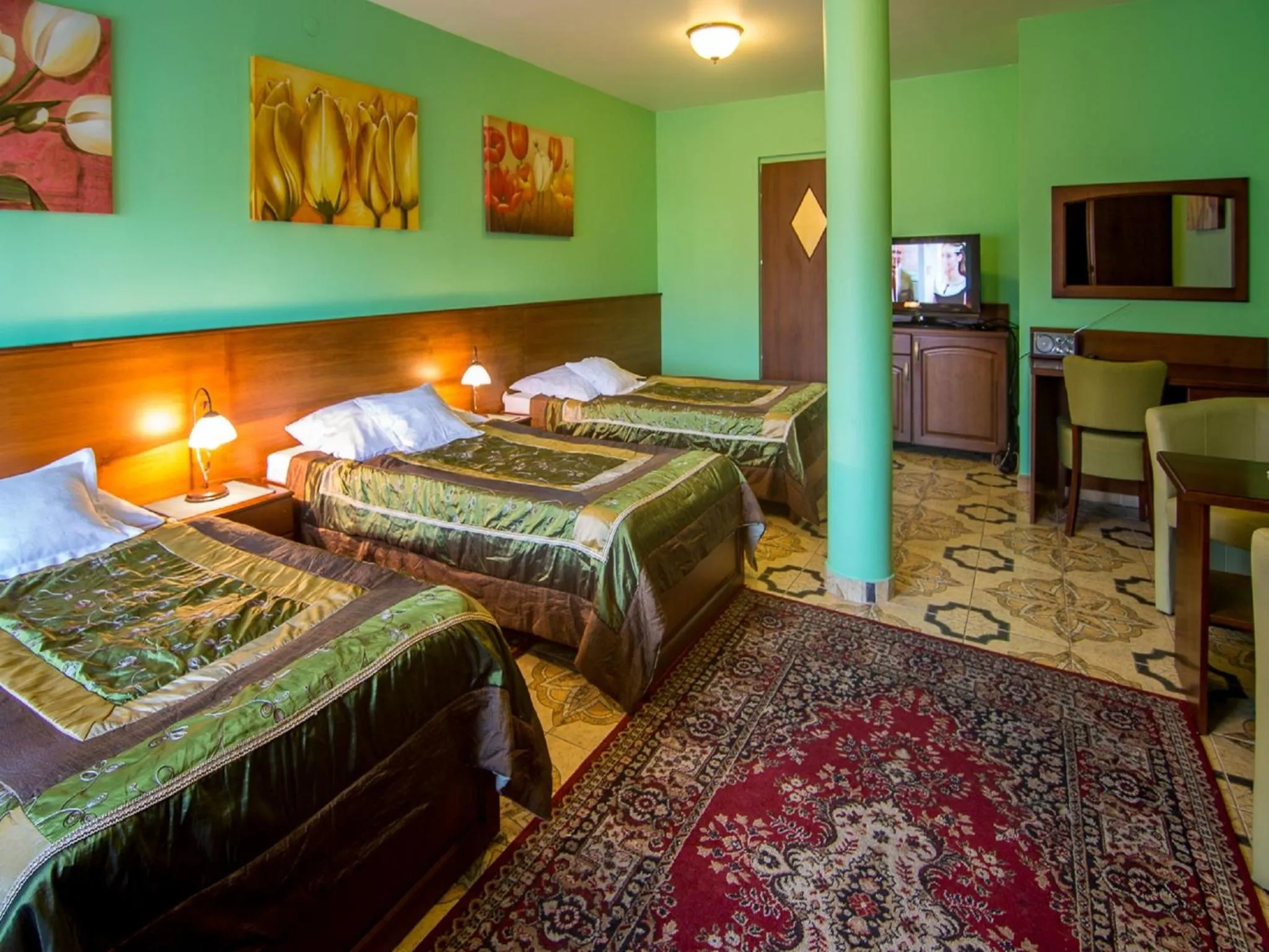 Bathroom, Bed in BLACK JACK "Będzin"