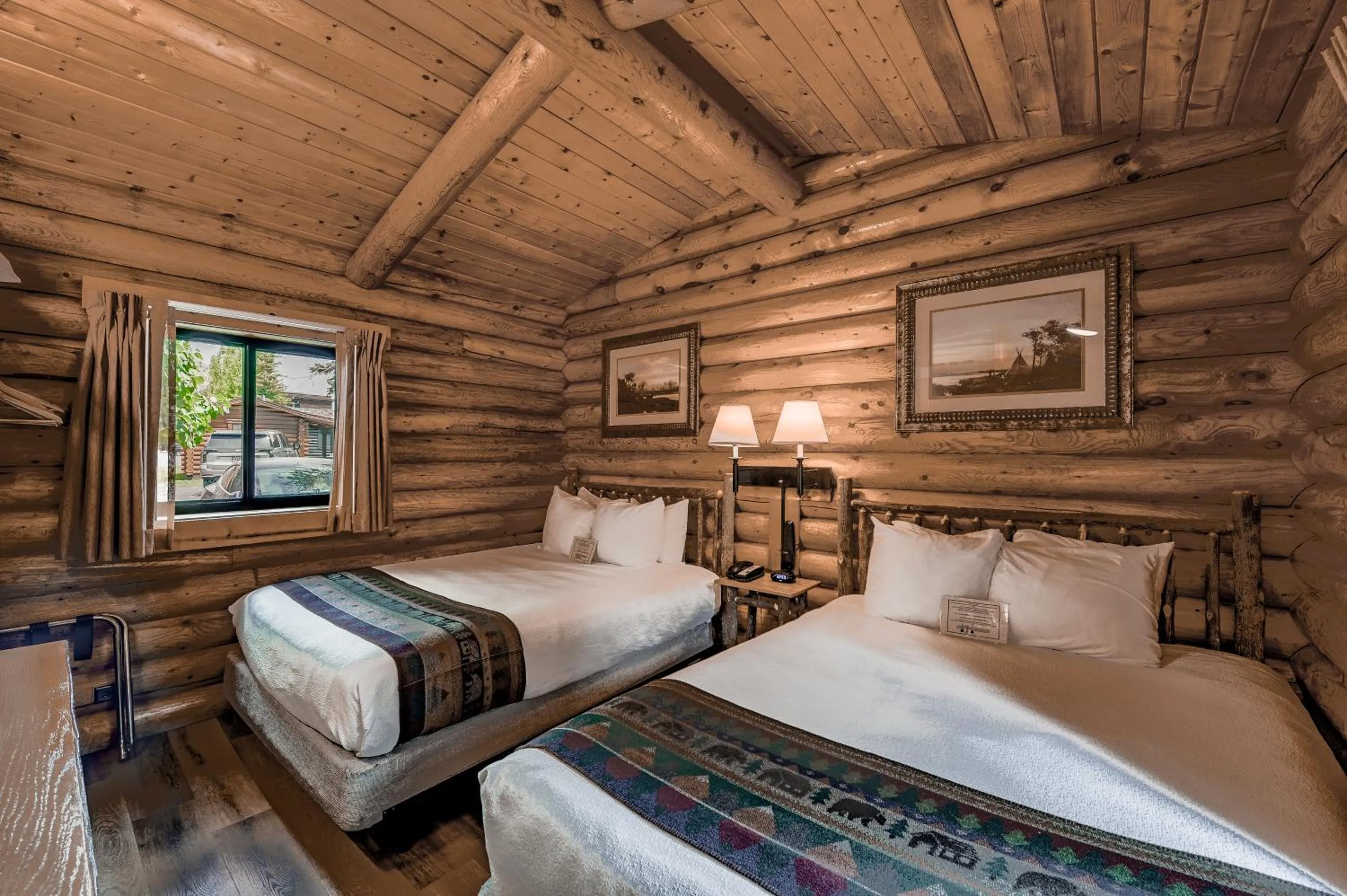 Bed in Cowboy Village Resort