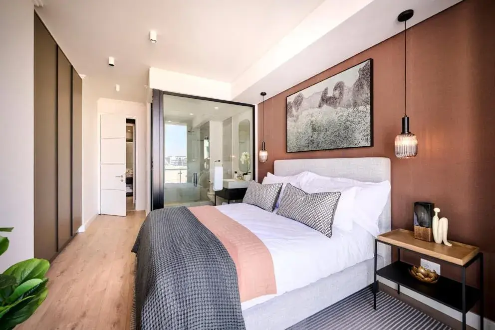 Bedroom, Bed in Ellipse Waterfall Executive Apartments Bedroom, Bed in Ellipse Waterfall Executive Apartments