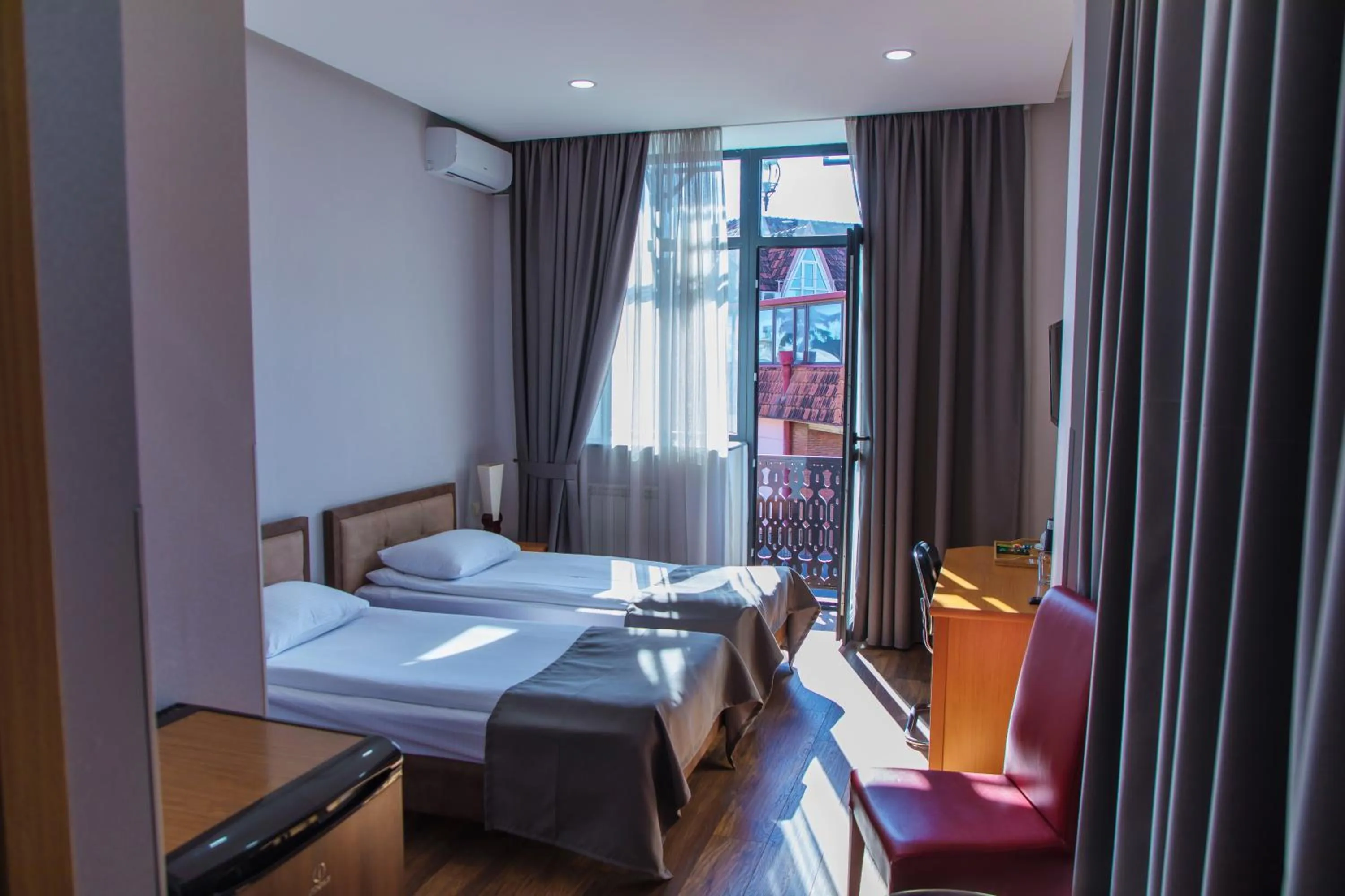 View (from property/room), Bed in Irmeni Hotel