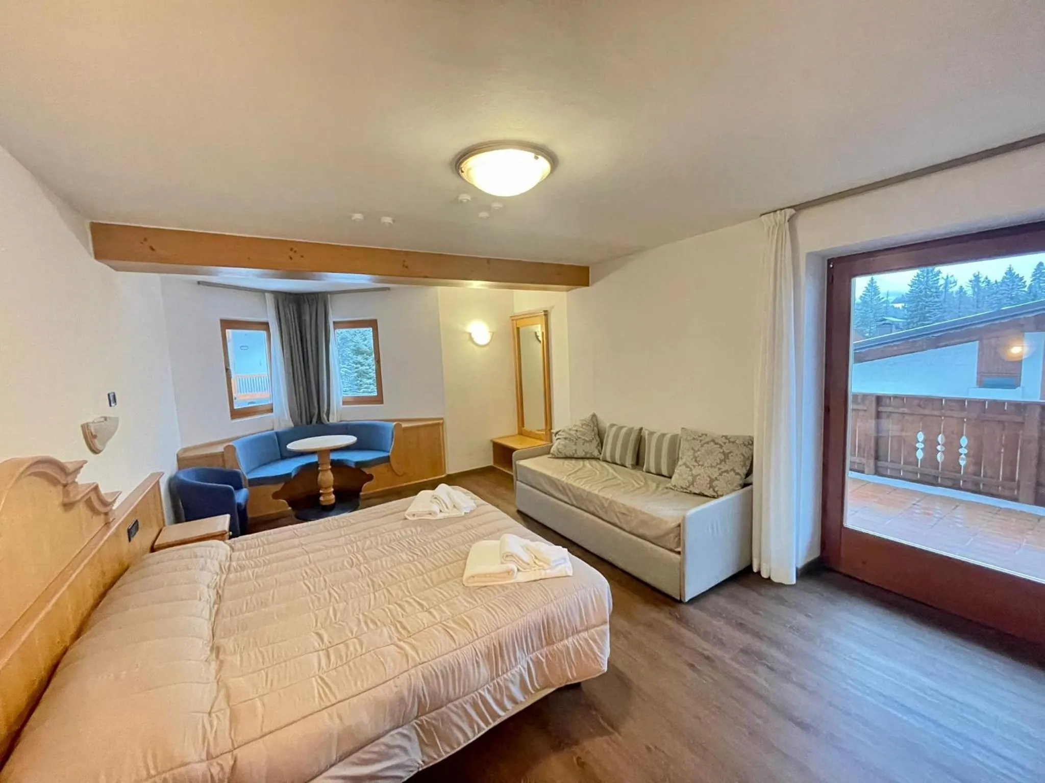 Bed in Hotel Villa Aurora