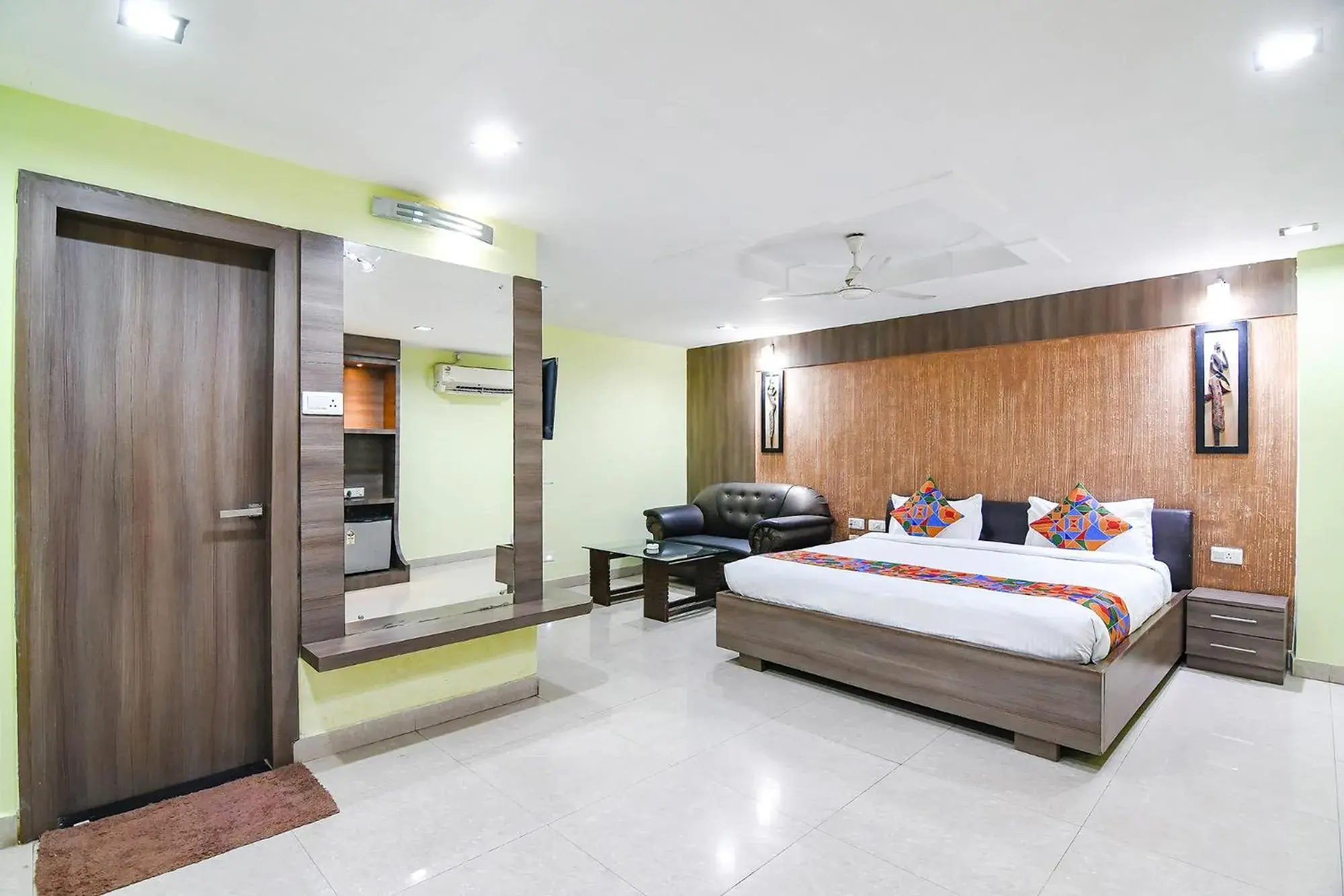 Bed in FabHotel Raj Residency II Bed in FabHotel Raj Residency II