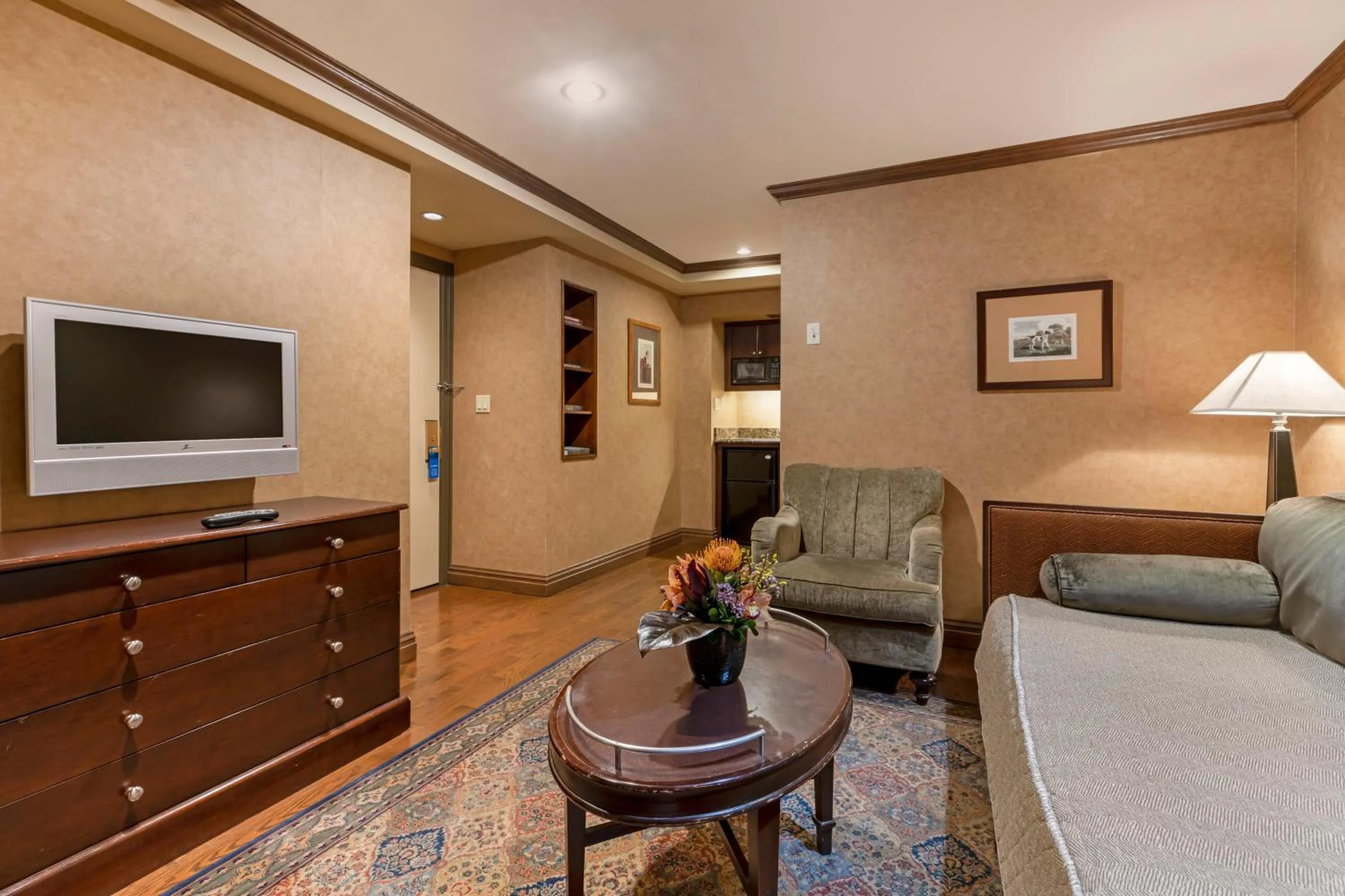 Living room in The Blakely by LuxUrban