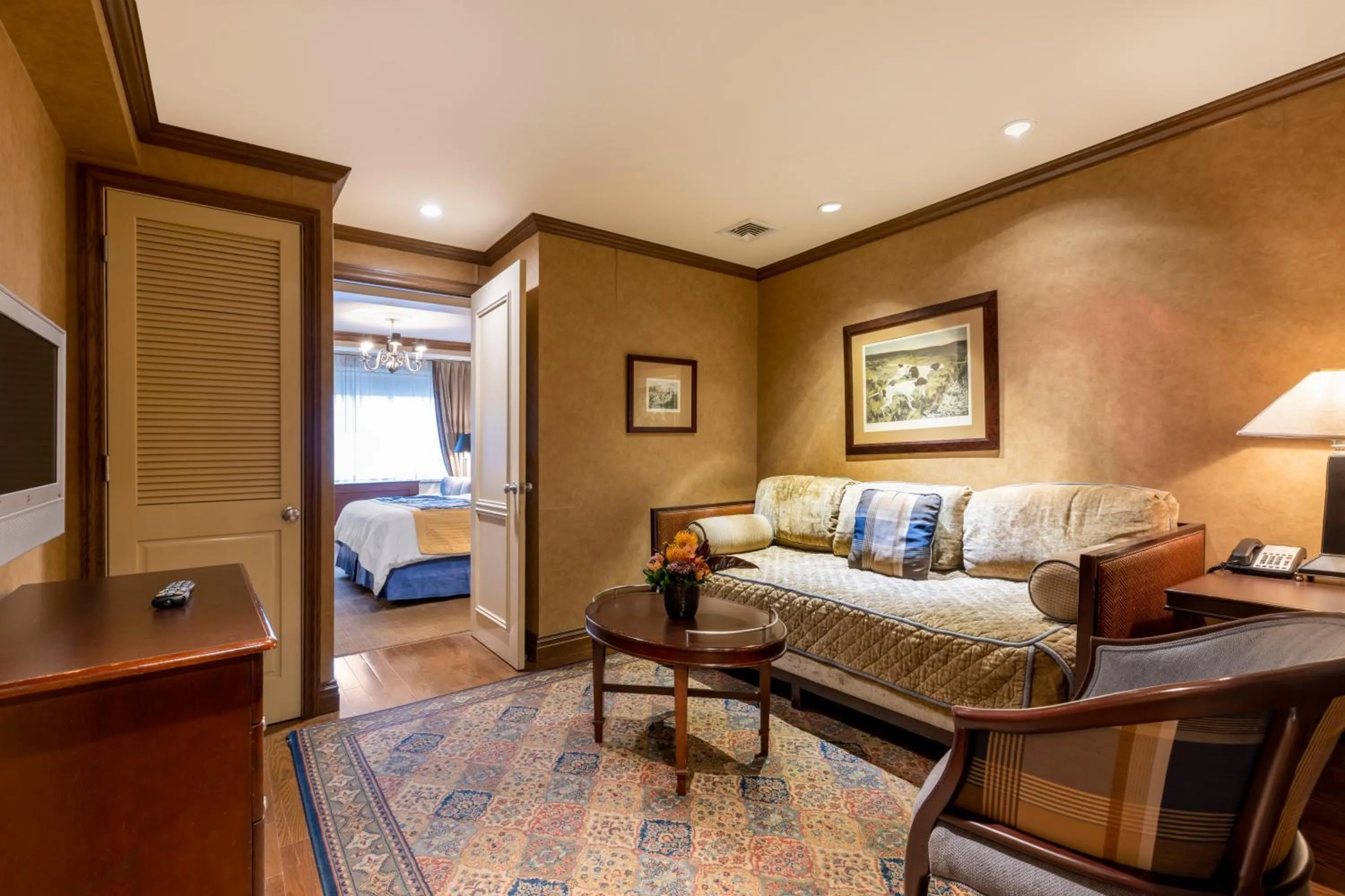 Living room in The Blakely by LuxUrban