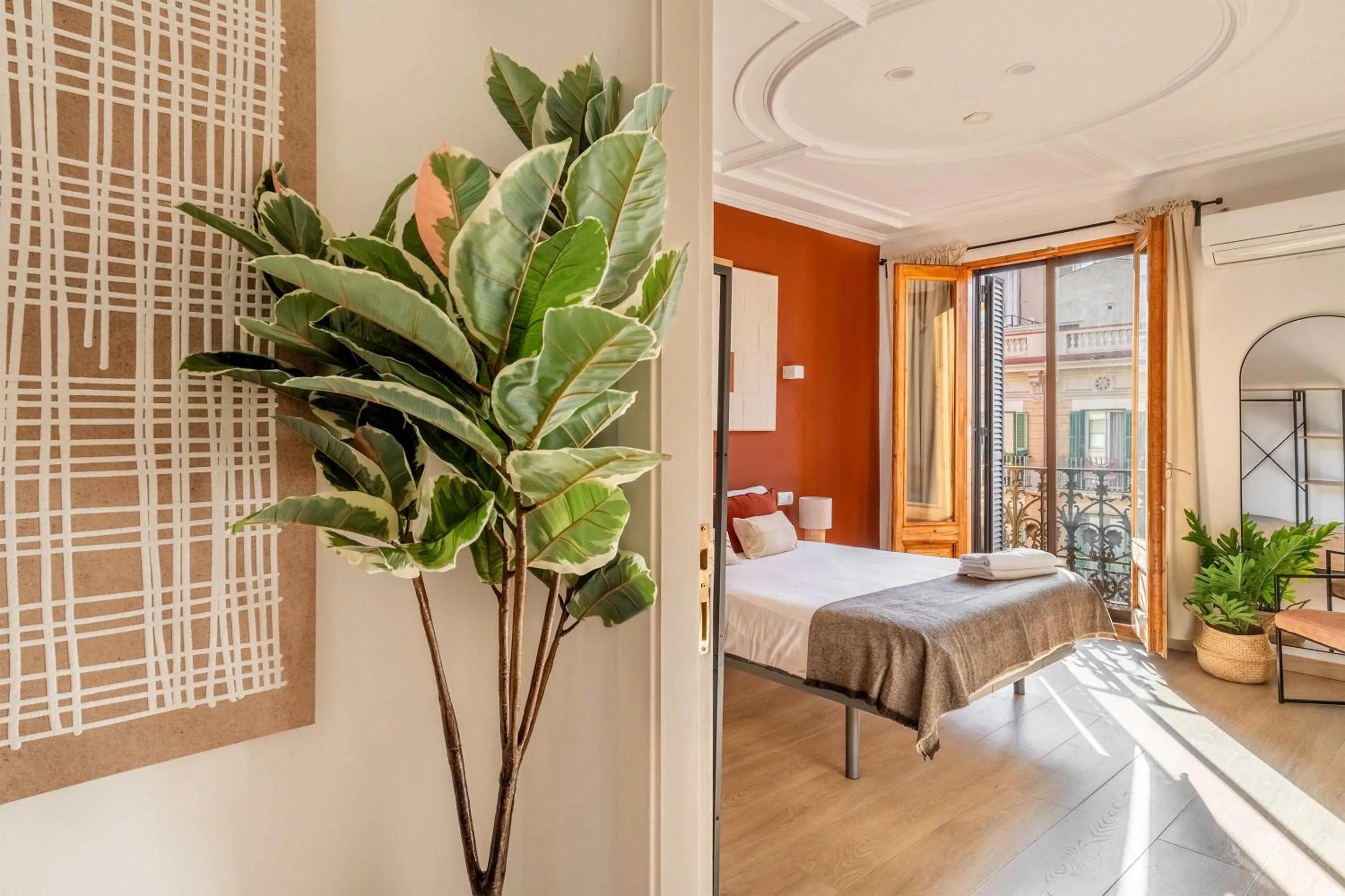Bed in The Collection Barcelona - Paseo de Gracia 5BD and 3BTH for 10 with Terrace