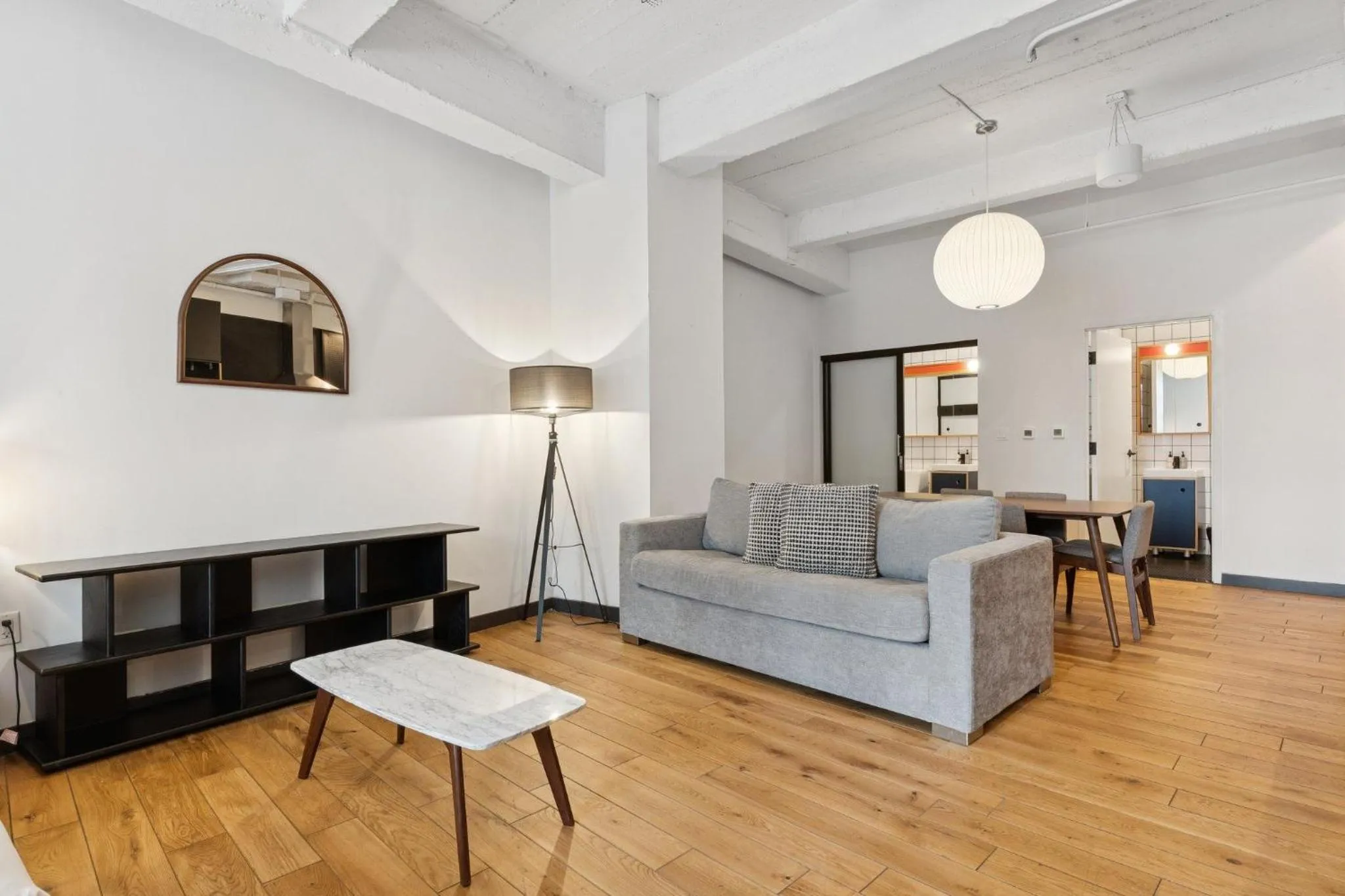Living room in Placemakr Wall Street