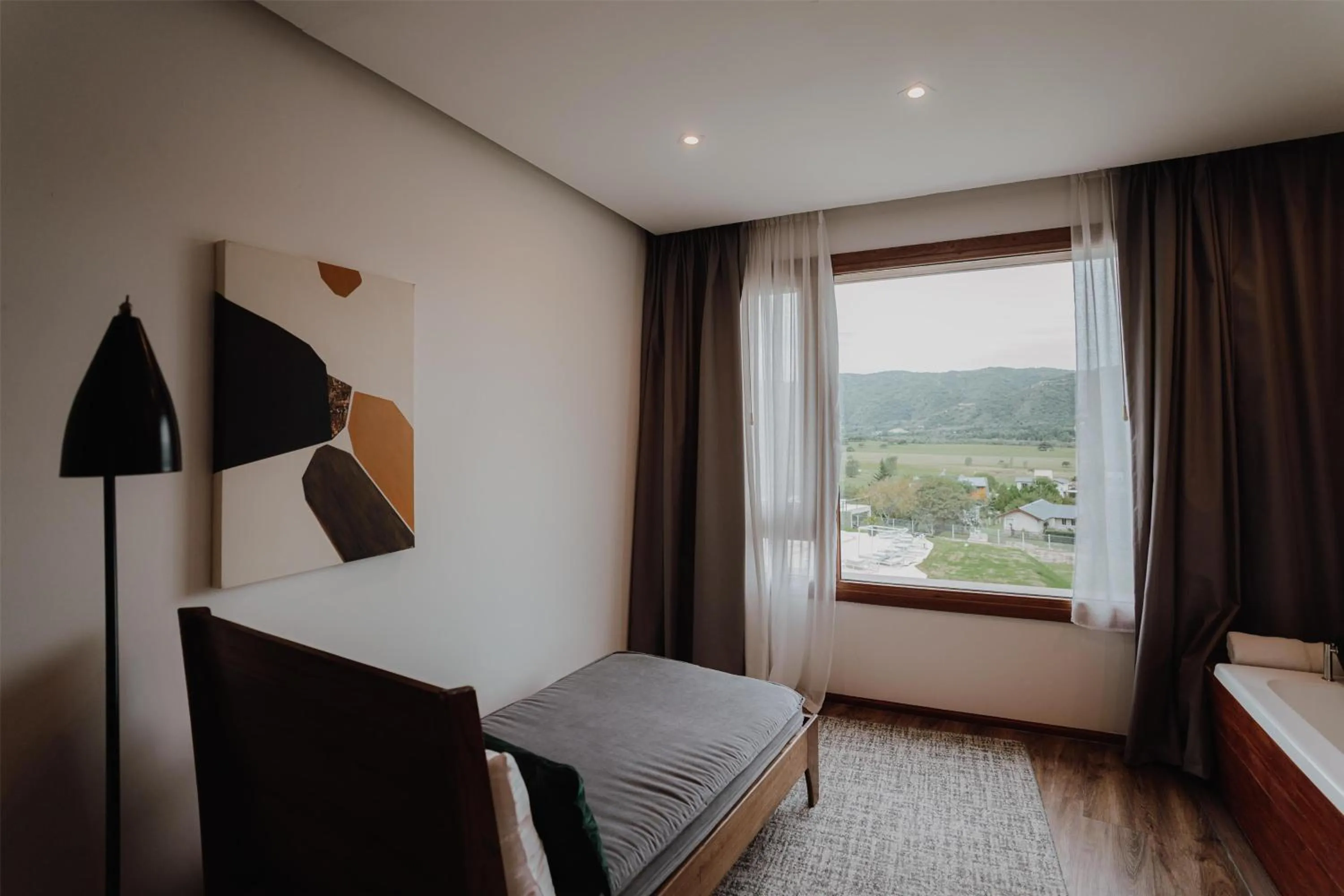View (from property/room), Bed in Böden Hotel & Spa, AKEN SOUL
