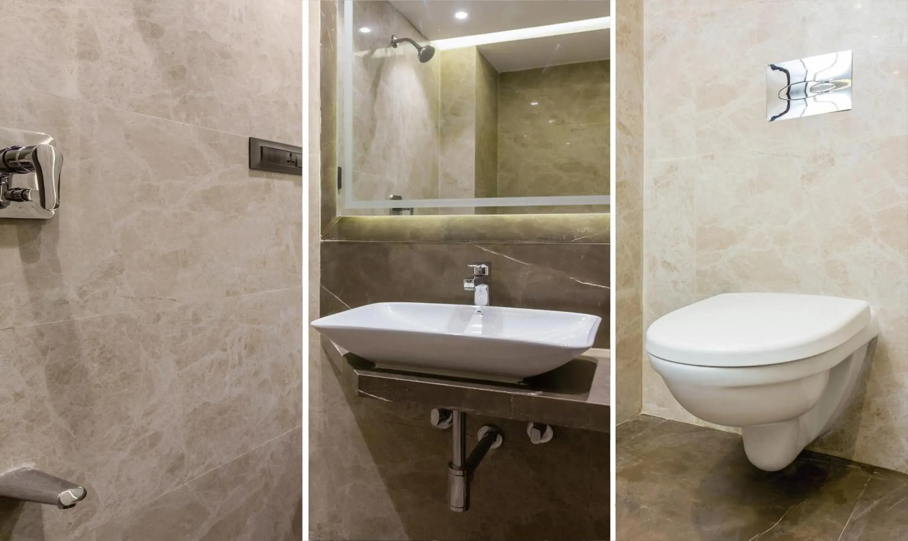 Bathroom in Hotel Oyster Suite Andheri West Bathroom in Hotel Oyster Suite Andheri West