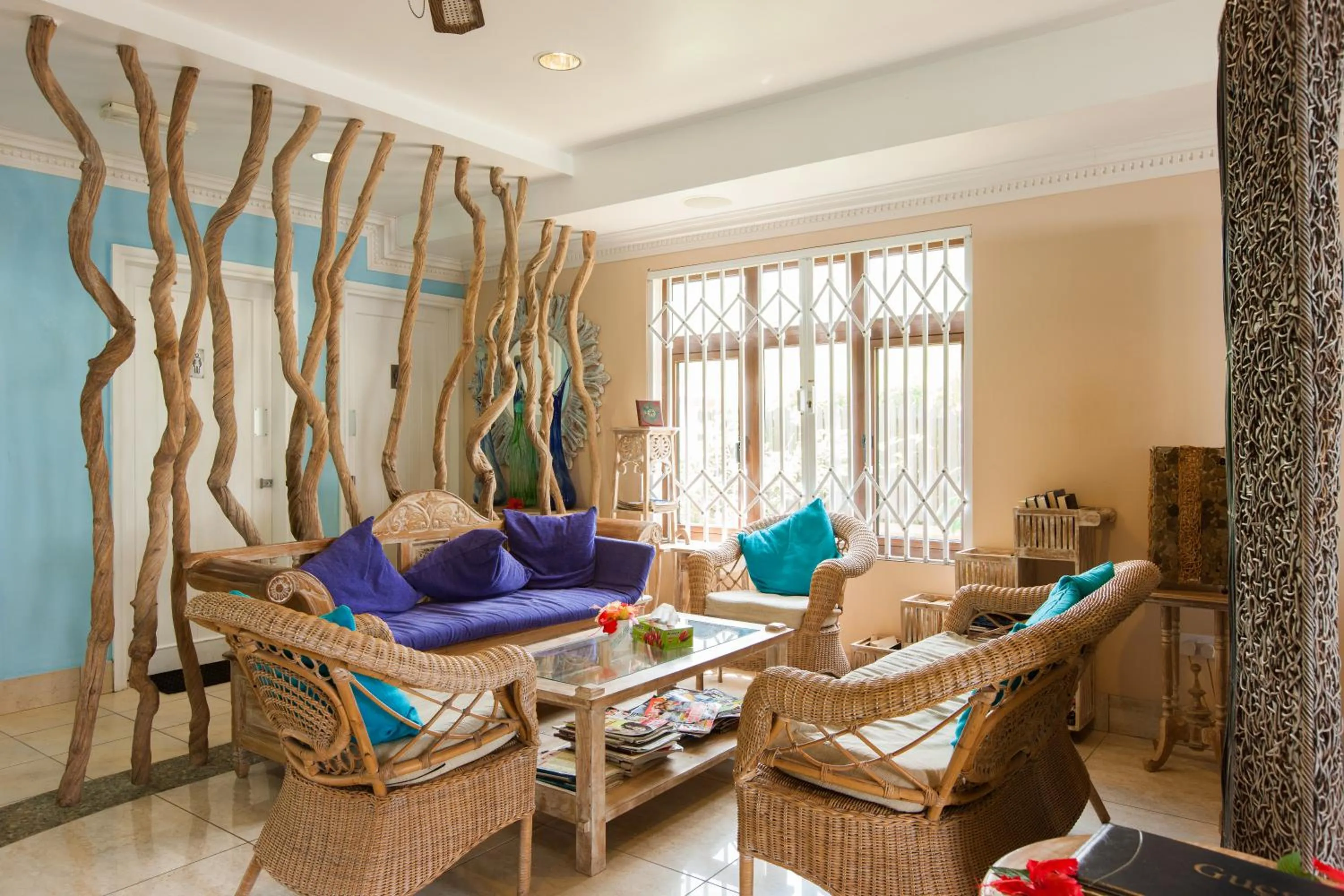 Seating area in Le Relax Beach House