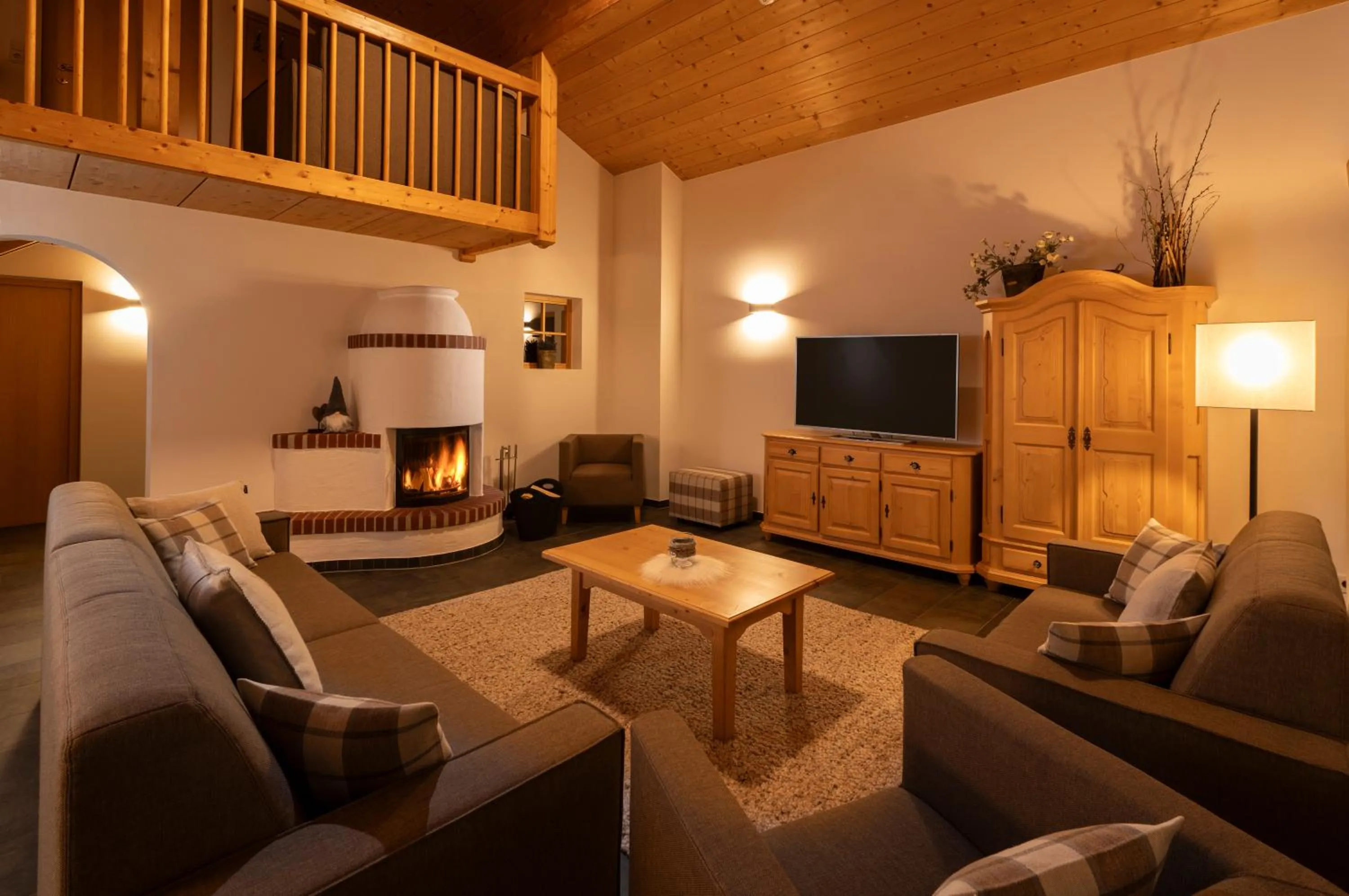 Living room in AlpinLodges Kühtai