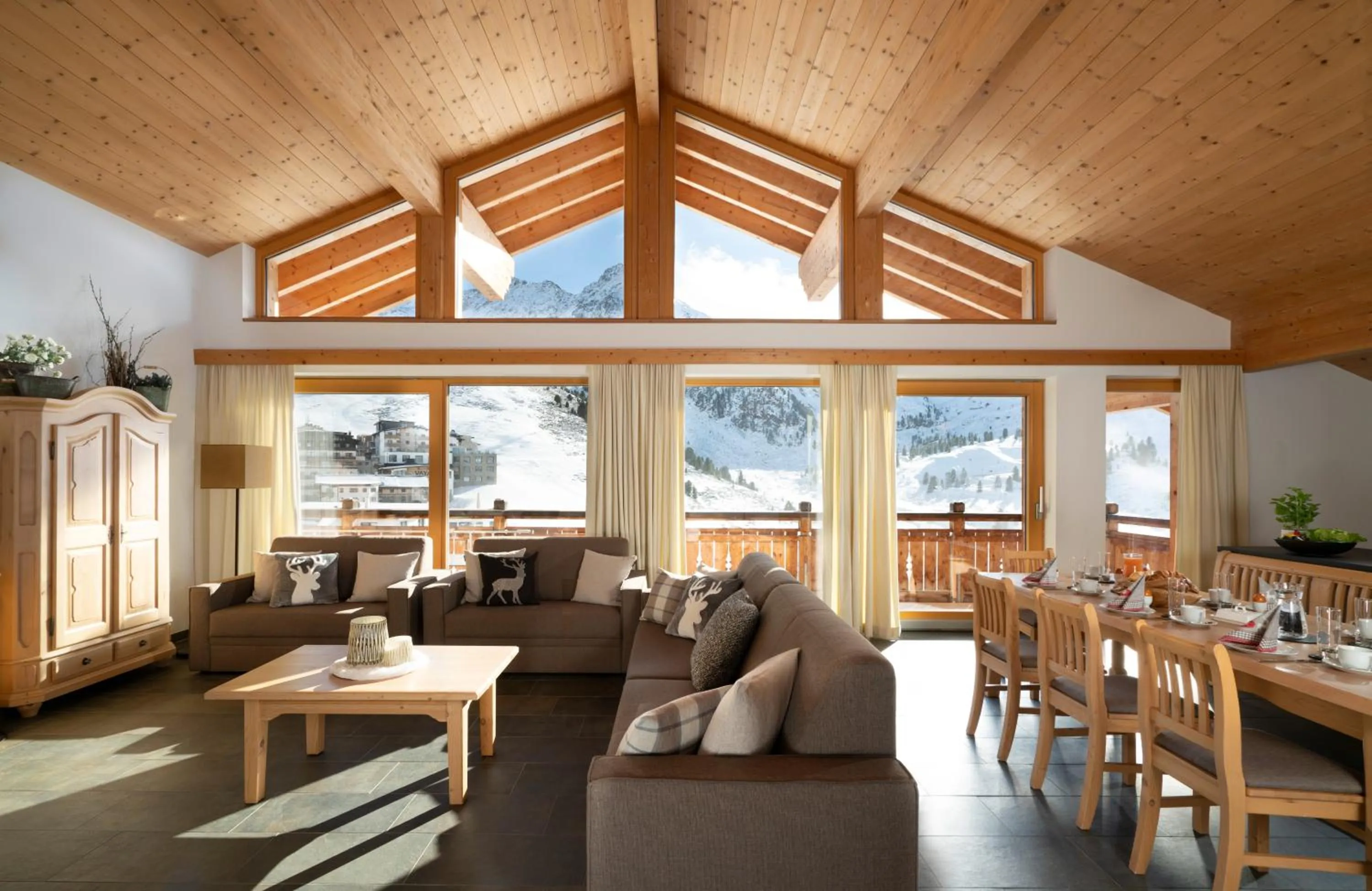 Living room in AlpinLodges Kühtai