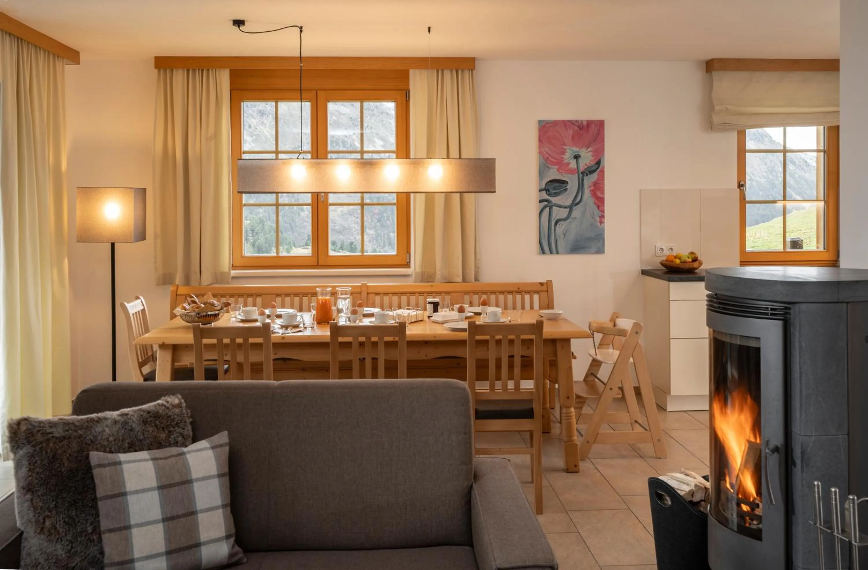 Living room in AlpinLodges Kühtai