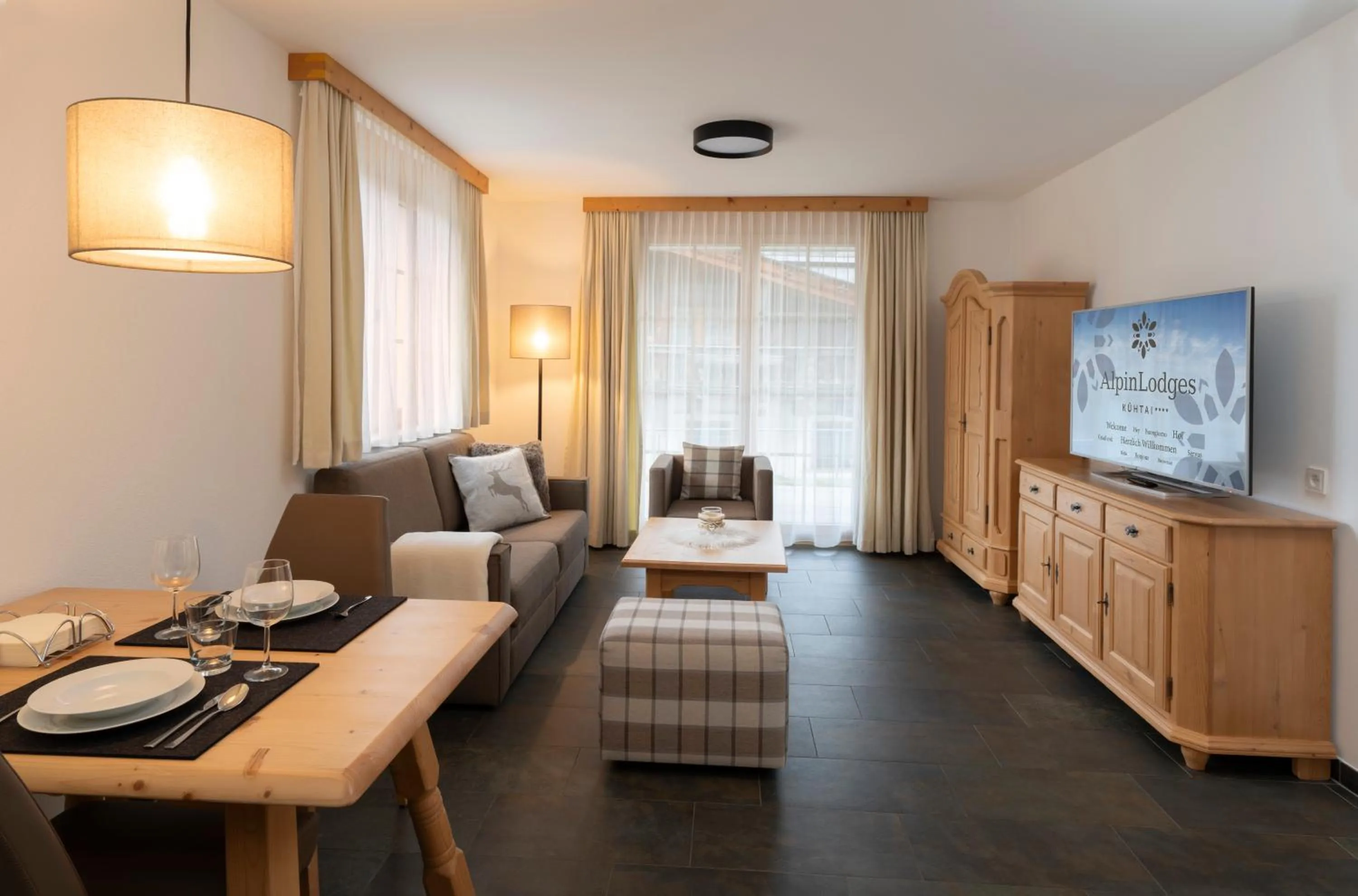 Living room in AlpinLodges Kühtai