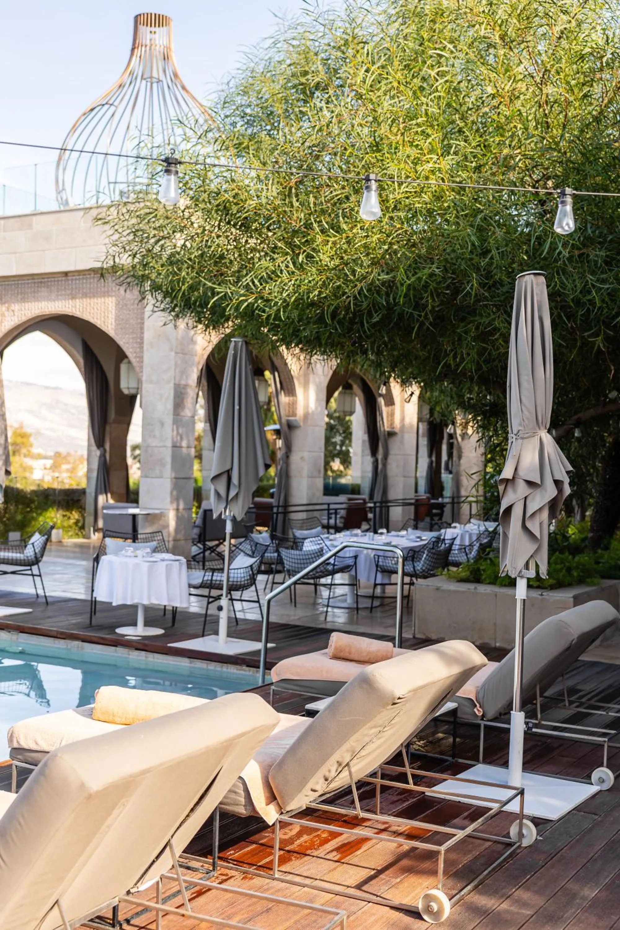 Pool view in Hotel Sahrai