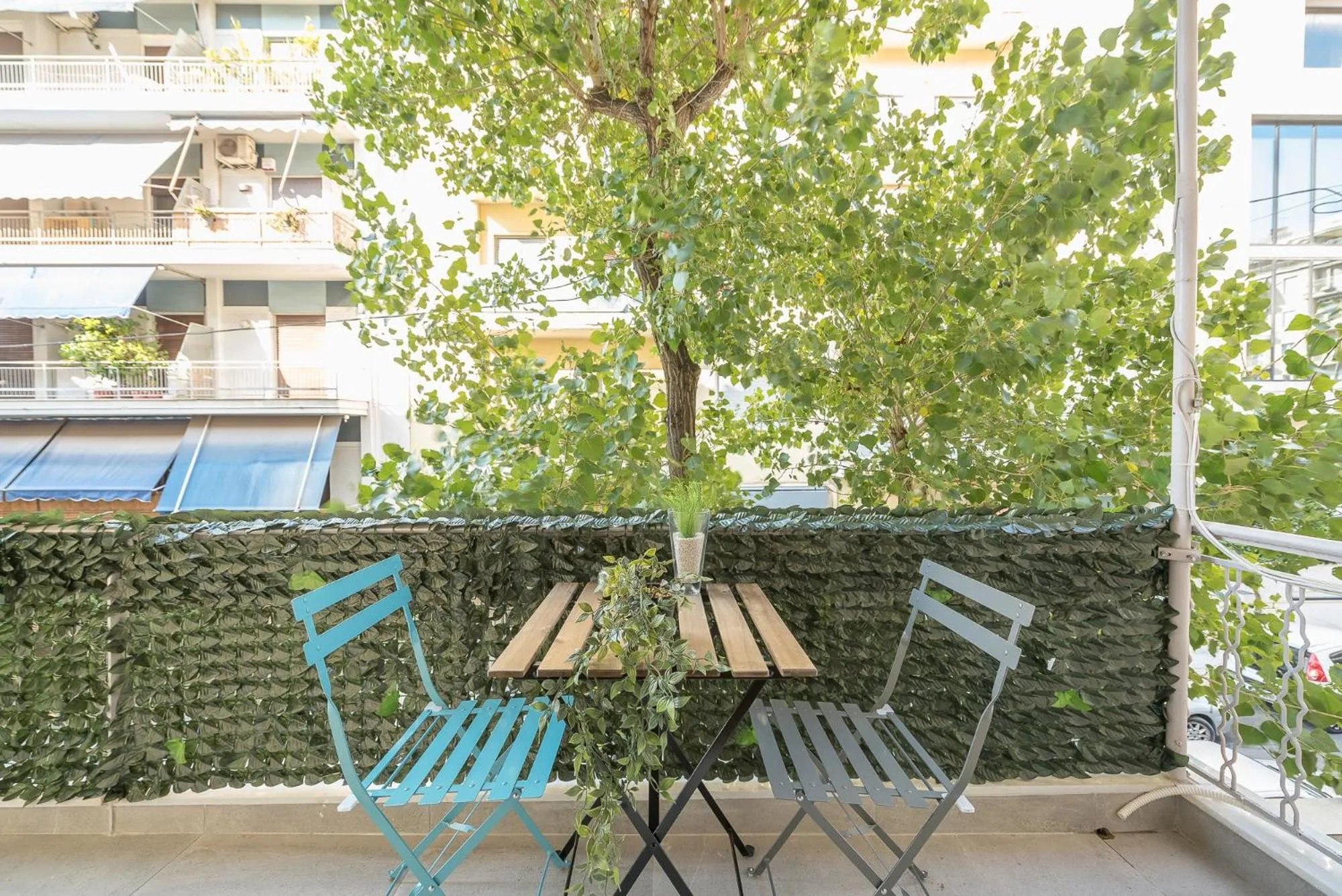 Balcony/Terrace in Athens Bright Suite by CloudKeys