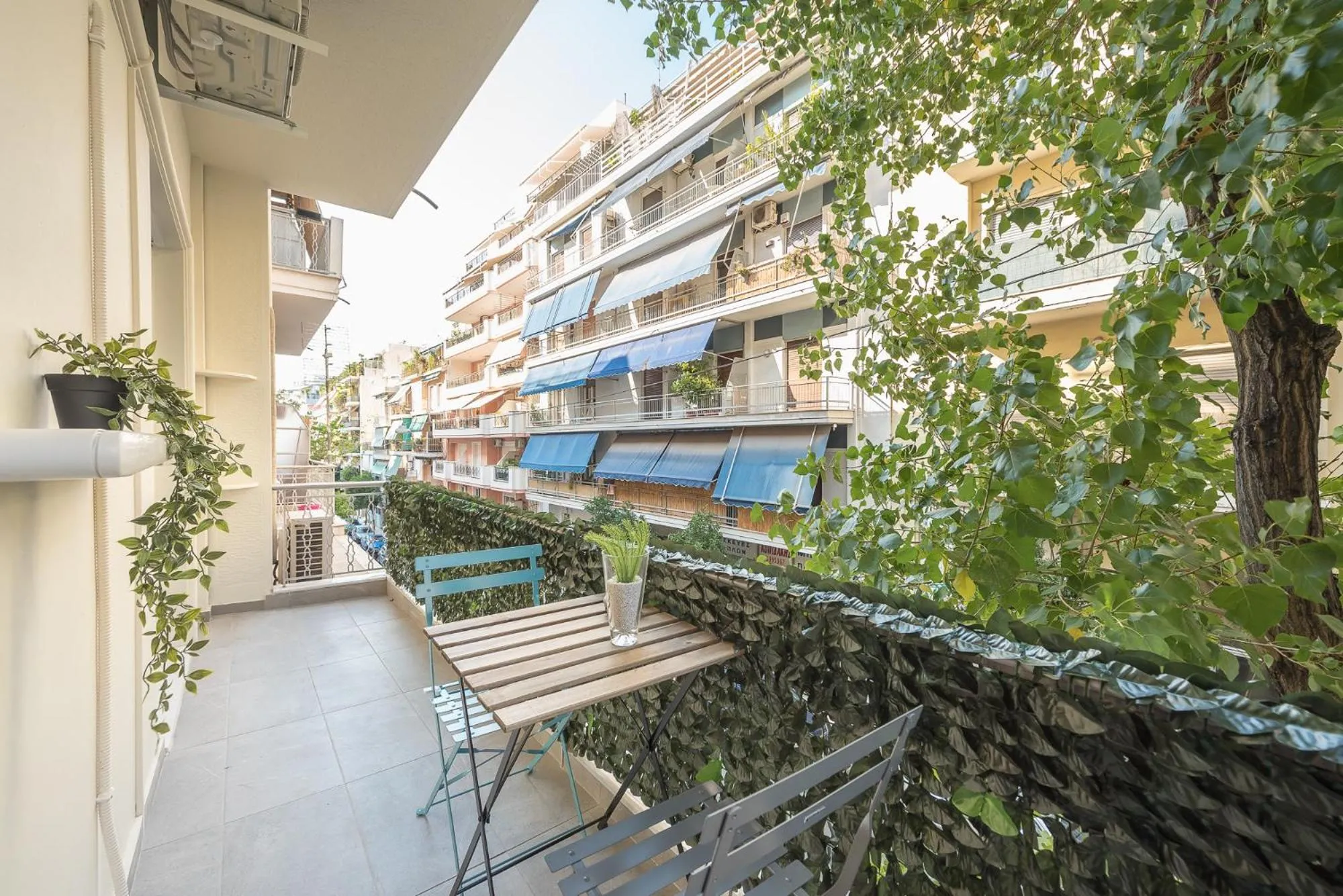 Balcony/Terrace in Athens Bright Suite by CloudKeys