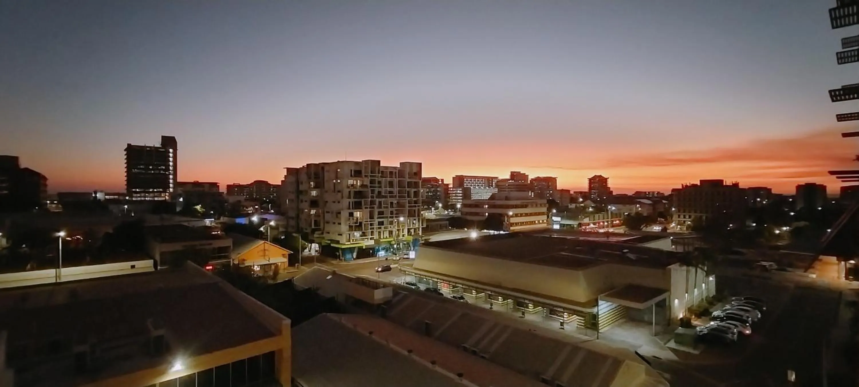 Sunset in Darwin Harbour Suites