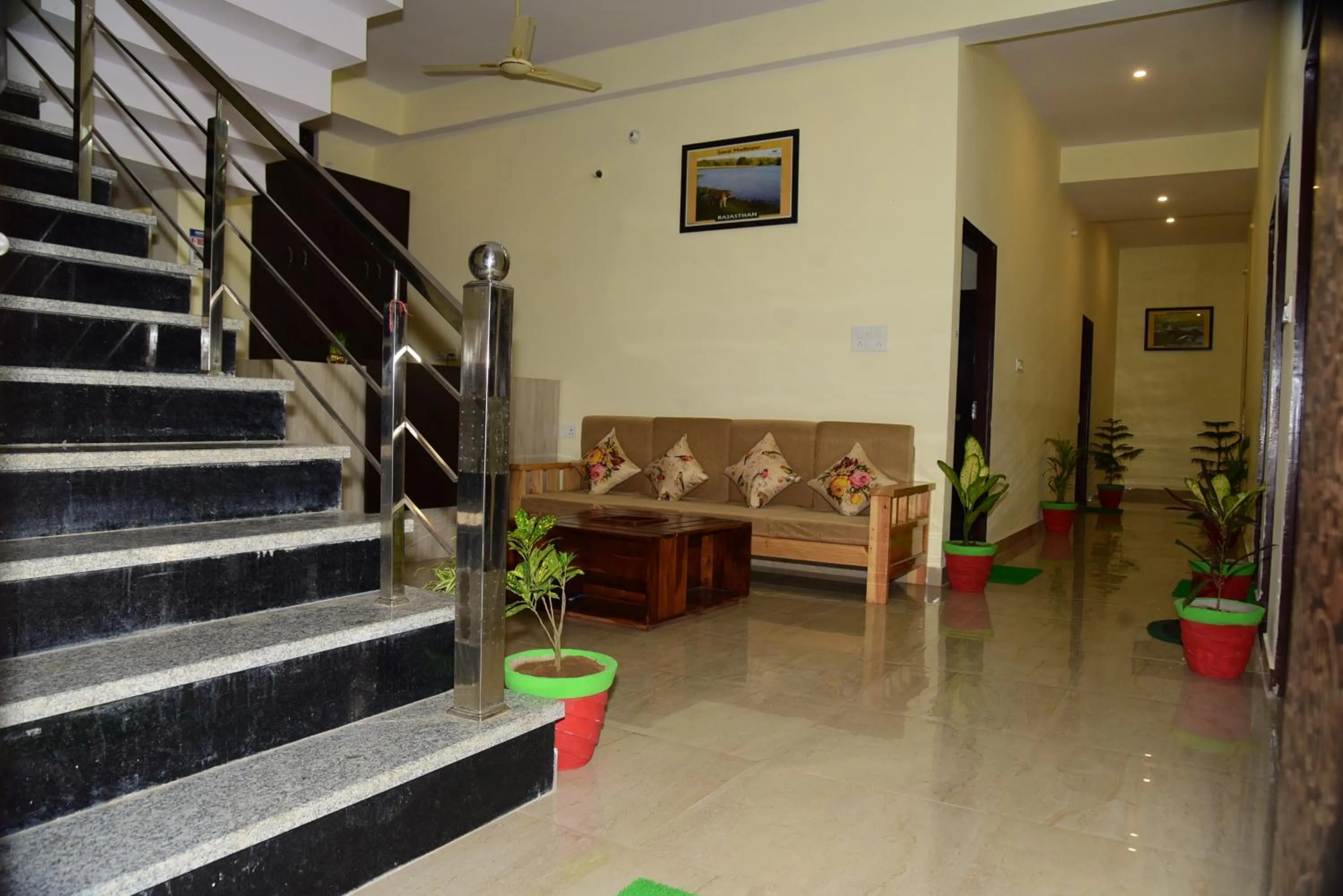 Seating area in The Vantage Haveli