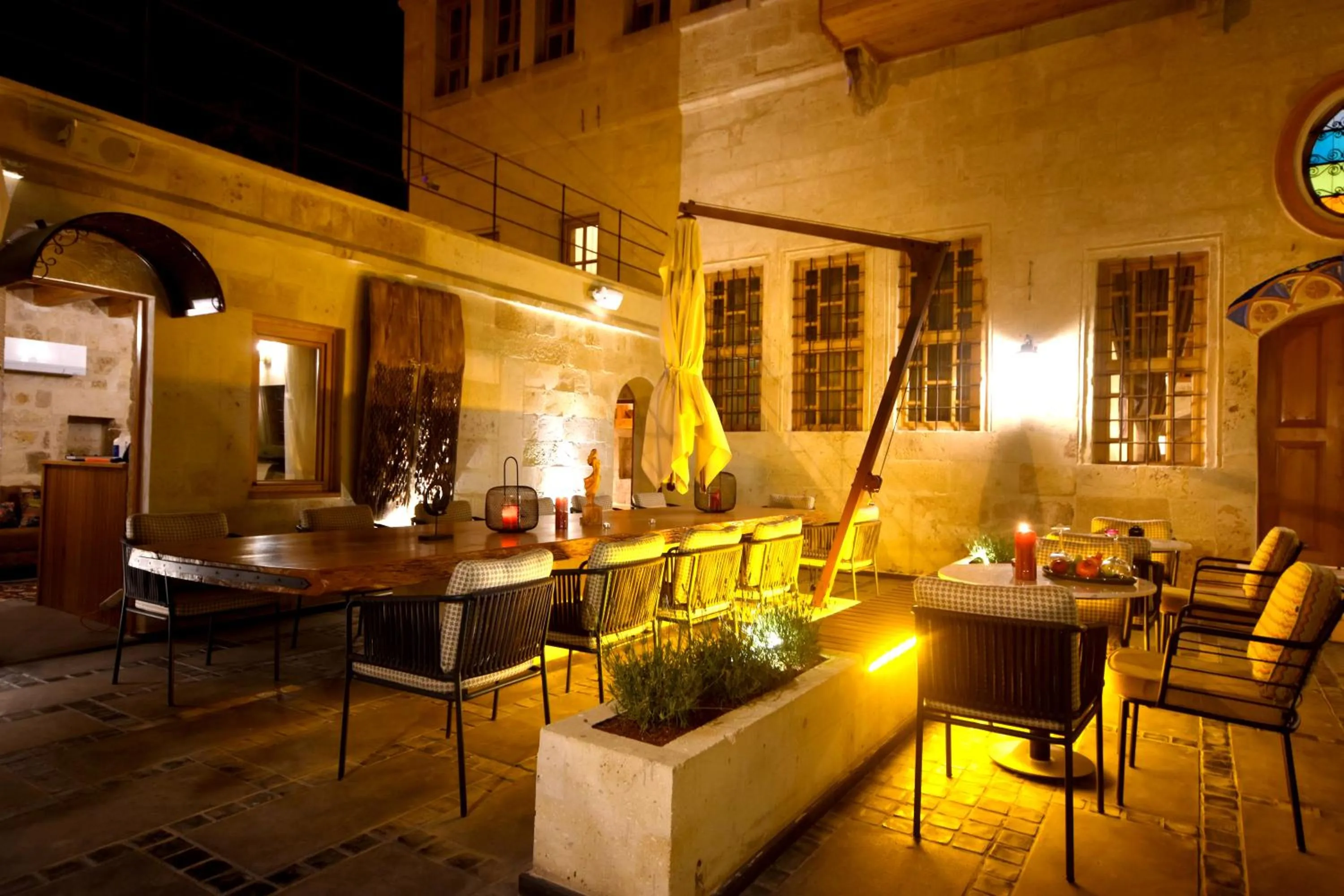 Inner courtyard view in Sedirli Konak Hotel