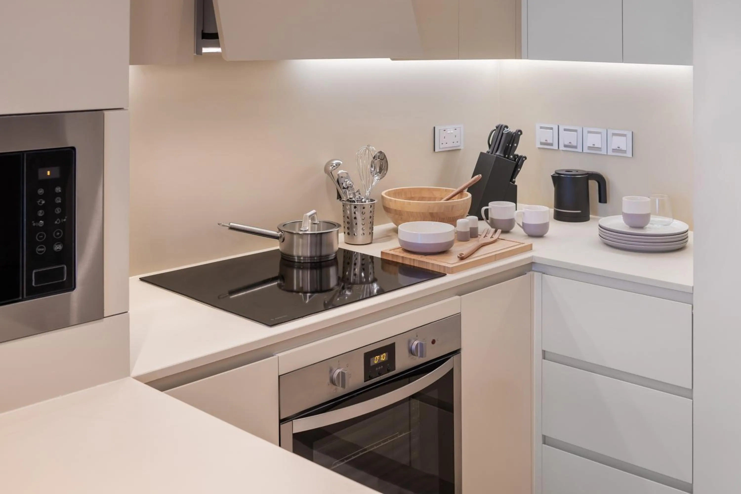 Kitchen or kitchenette in Vida Beach Resort Marassi Al Bahrain