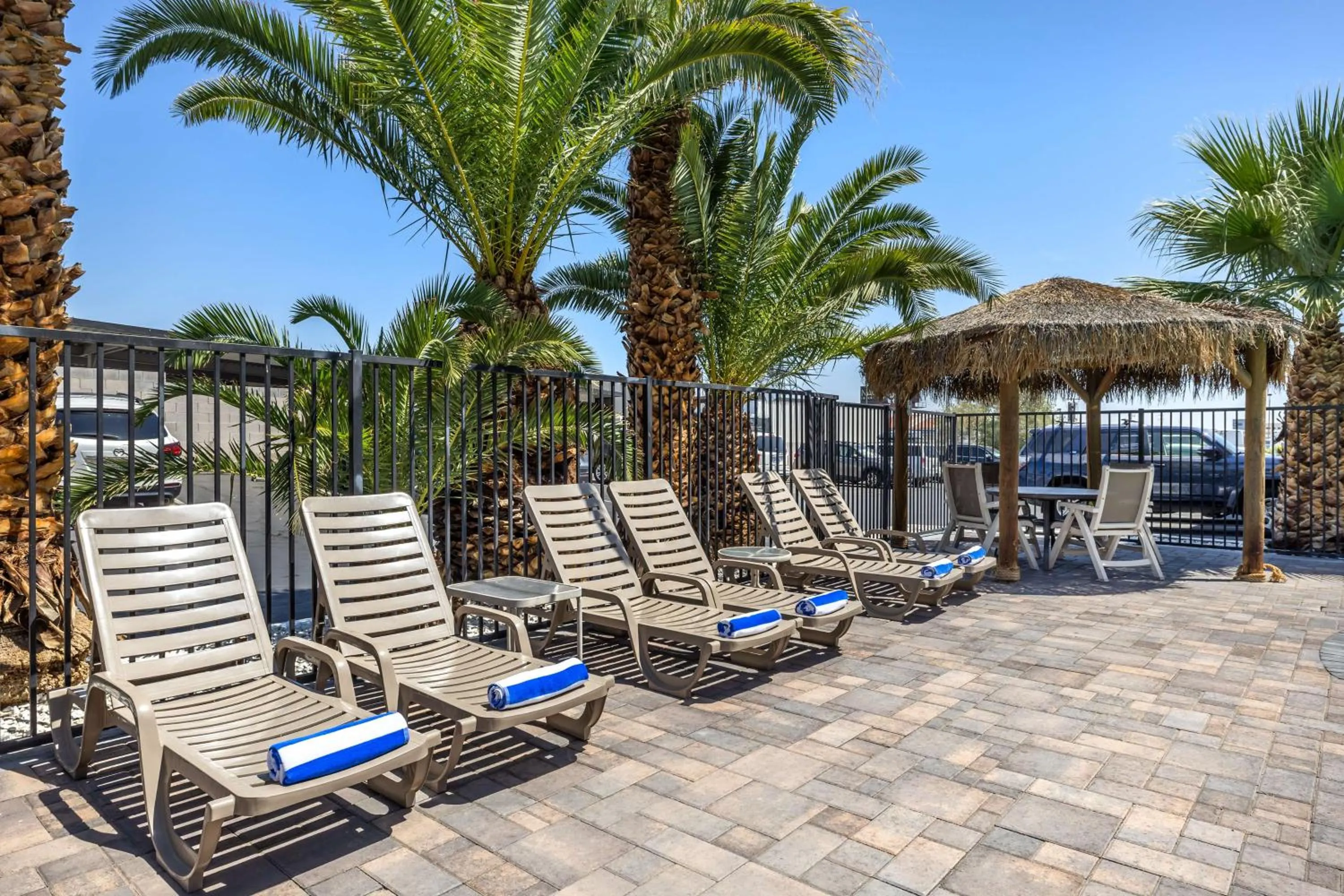 Pool view in Best Western McCarran Inn