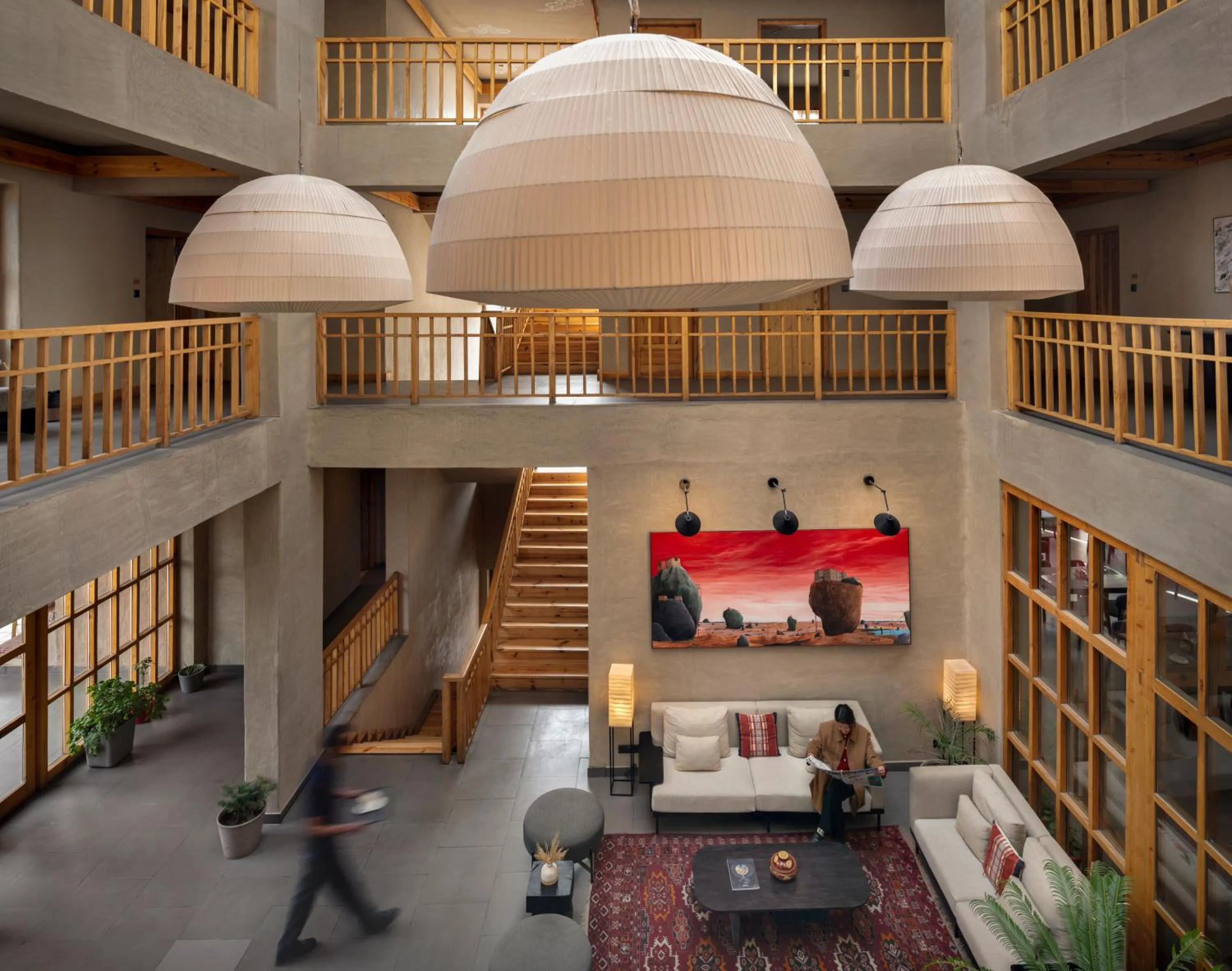 Lobby or reception in Chospa Hotel, Leh