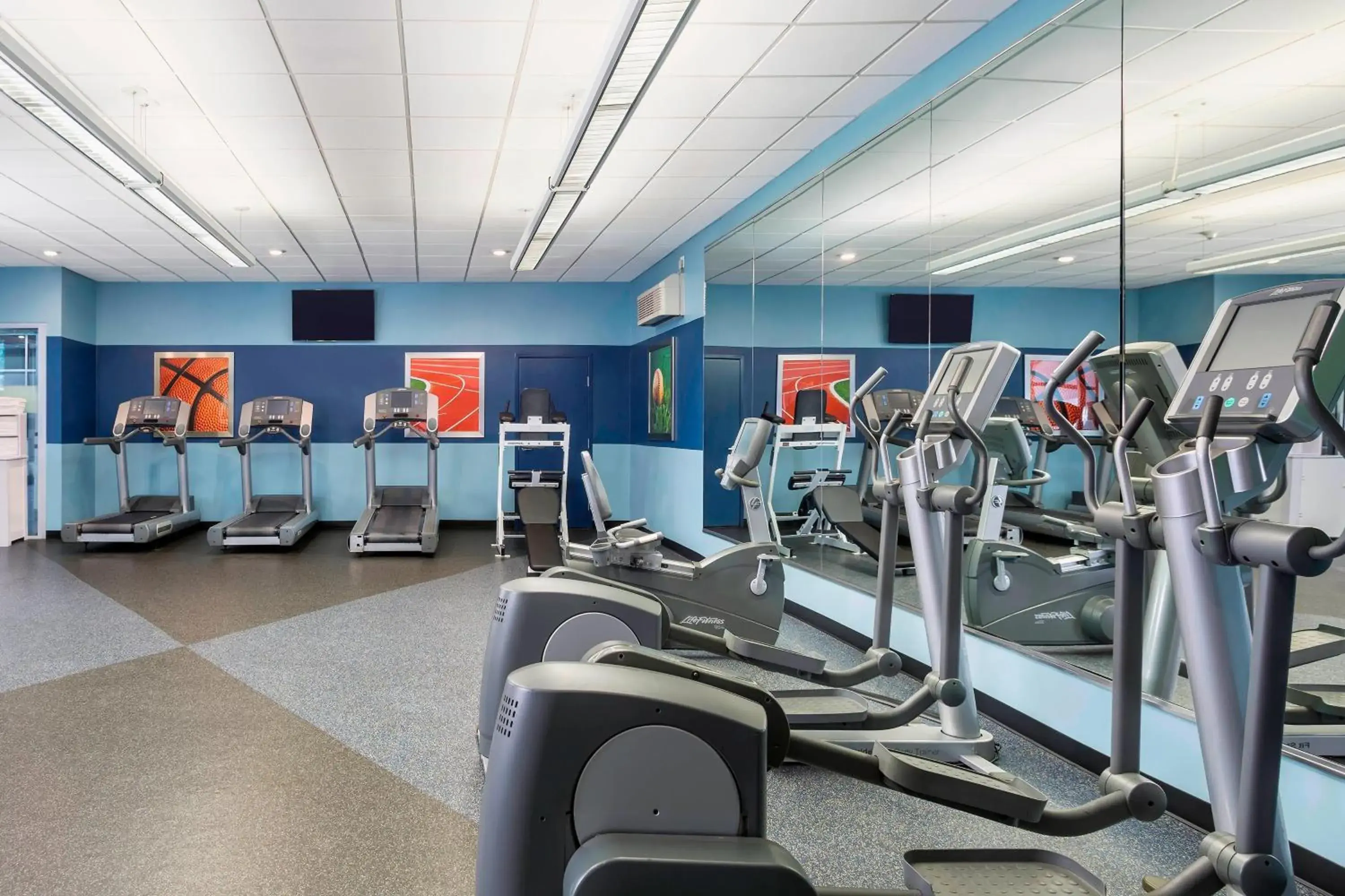 Fitness centre/facilities in Four Points by Sheraton Chicago O'Hare Fitness centre/facilities in Four Points by Sheraton Chicago O'Hare