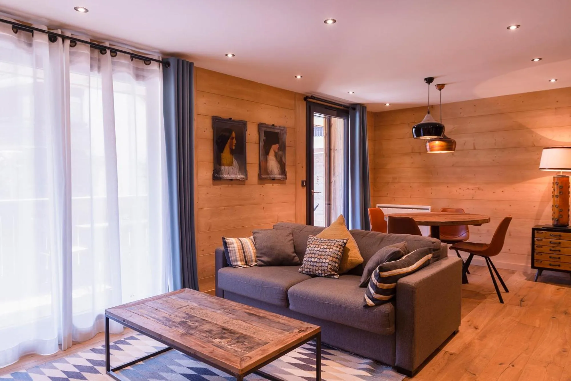 Living room in Chalet-Hôtel La Marmotte, La Tapiaz & SPA, The Originals Relais