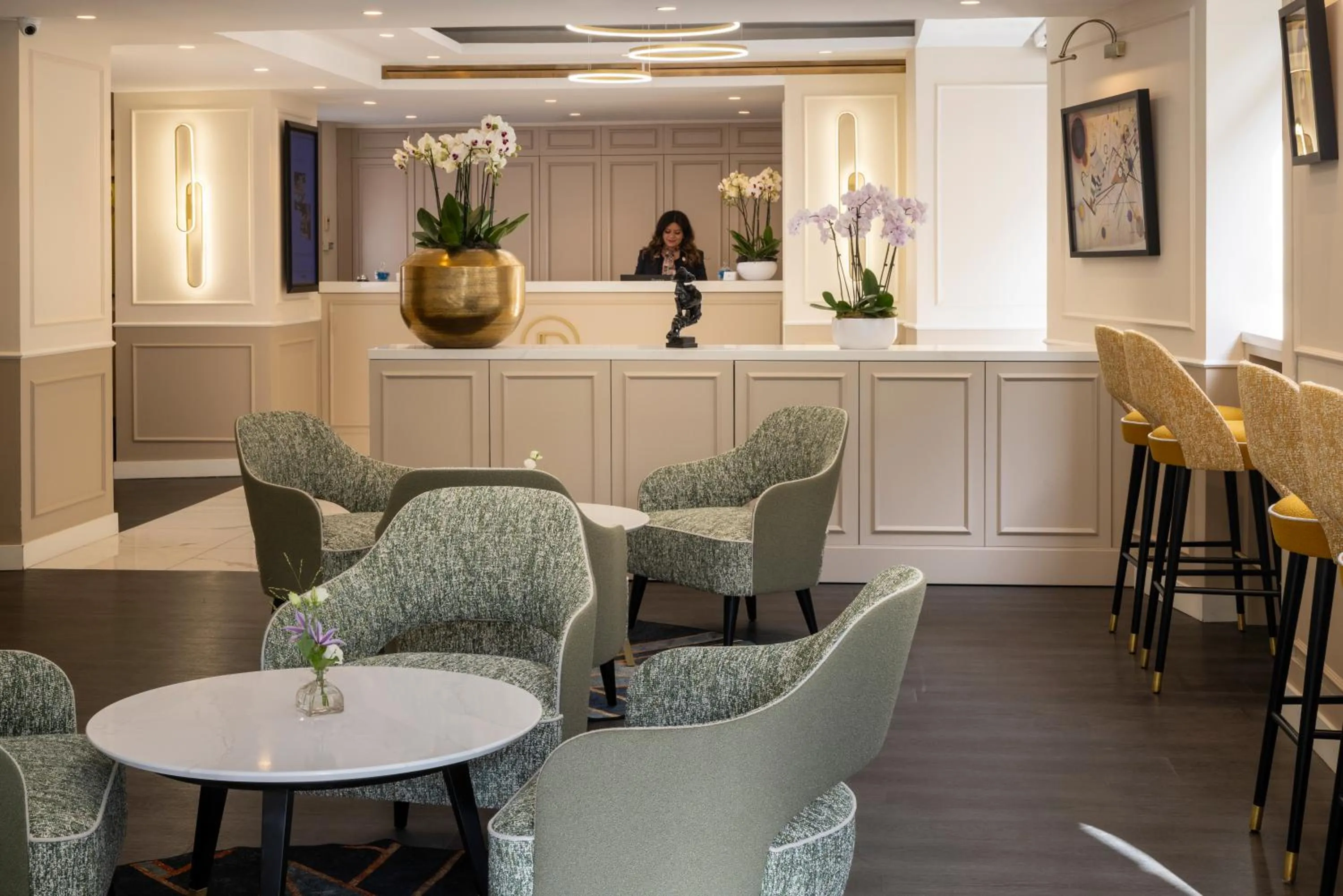 Lobby or reception in Hotel Park Lane Paris