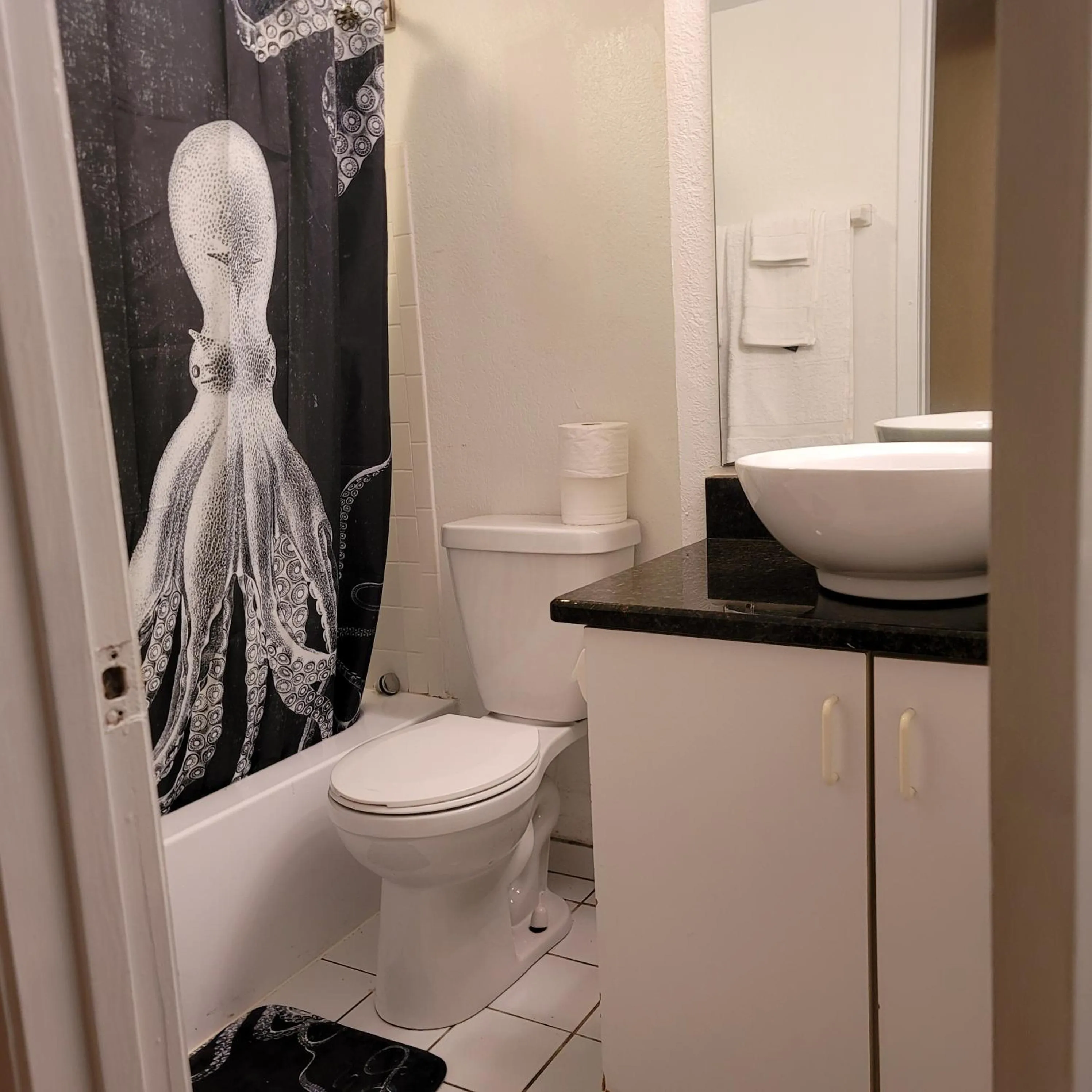 Shower in Oceanfront Escape With Balcony and heated salt water pool Sleeps 4