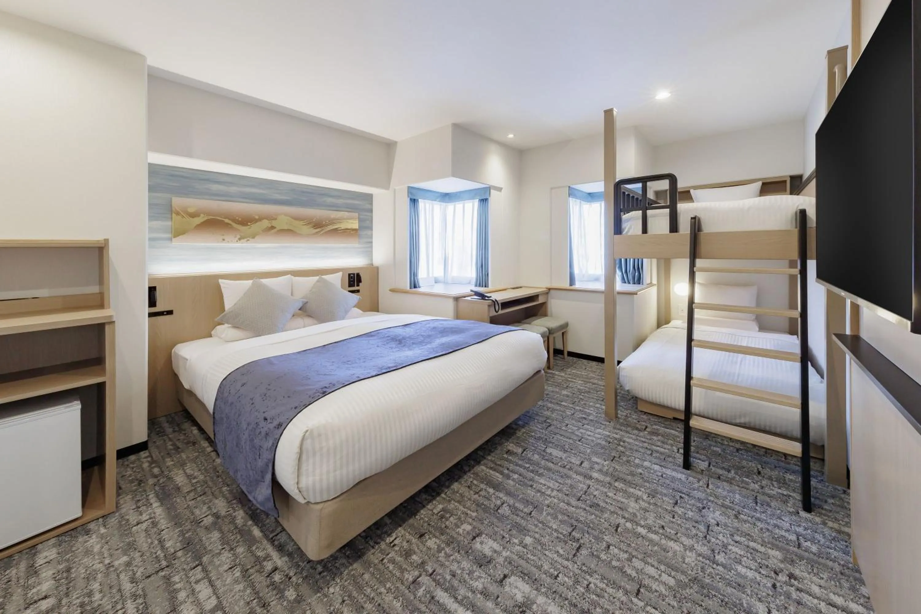 Photo of the whole room, Bed in HOTEL MYSTAYS Kanazawa Katamachi