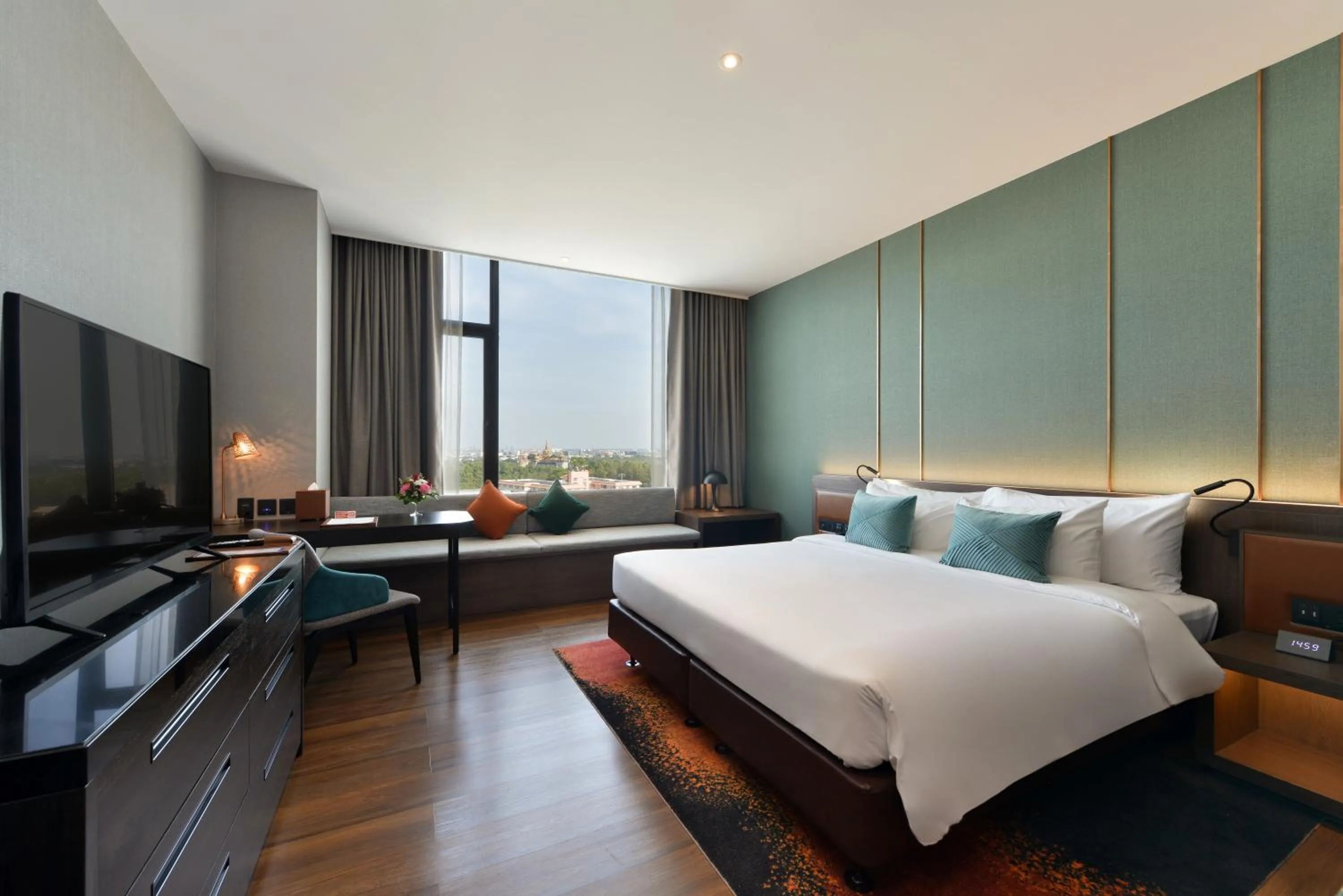 Bed in Hotel Nikko Amata City Chonburi