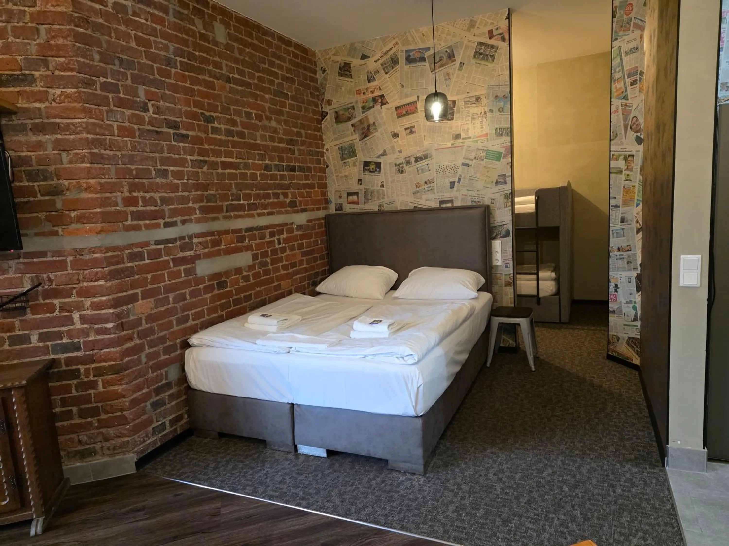 Bed in aappartel APARTHOTEL Herford