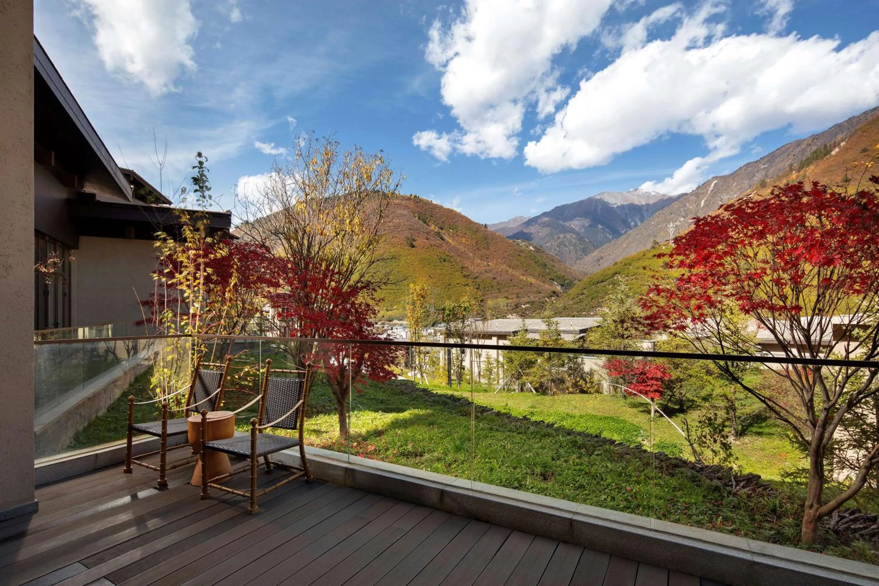 View (from property/room) in Conrad Jiuzhaigou