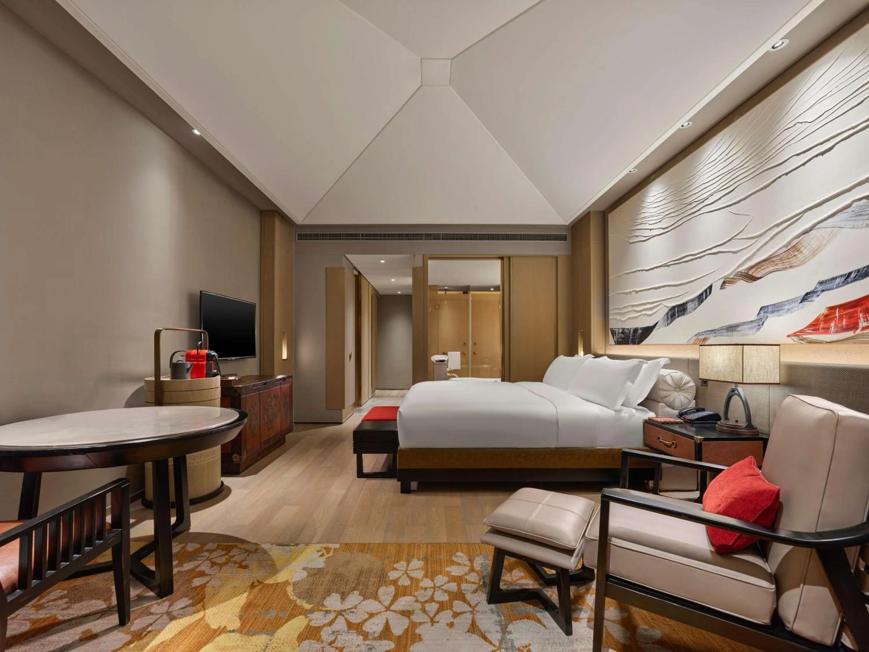 Bed in Conrad Jiuzhaigou