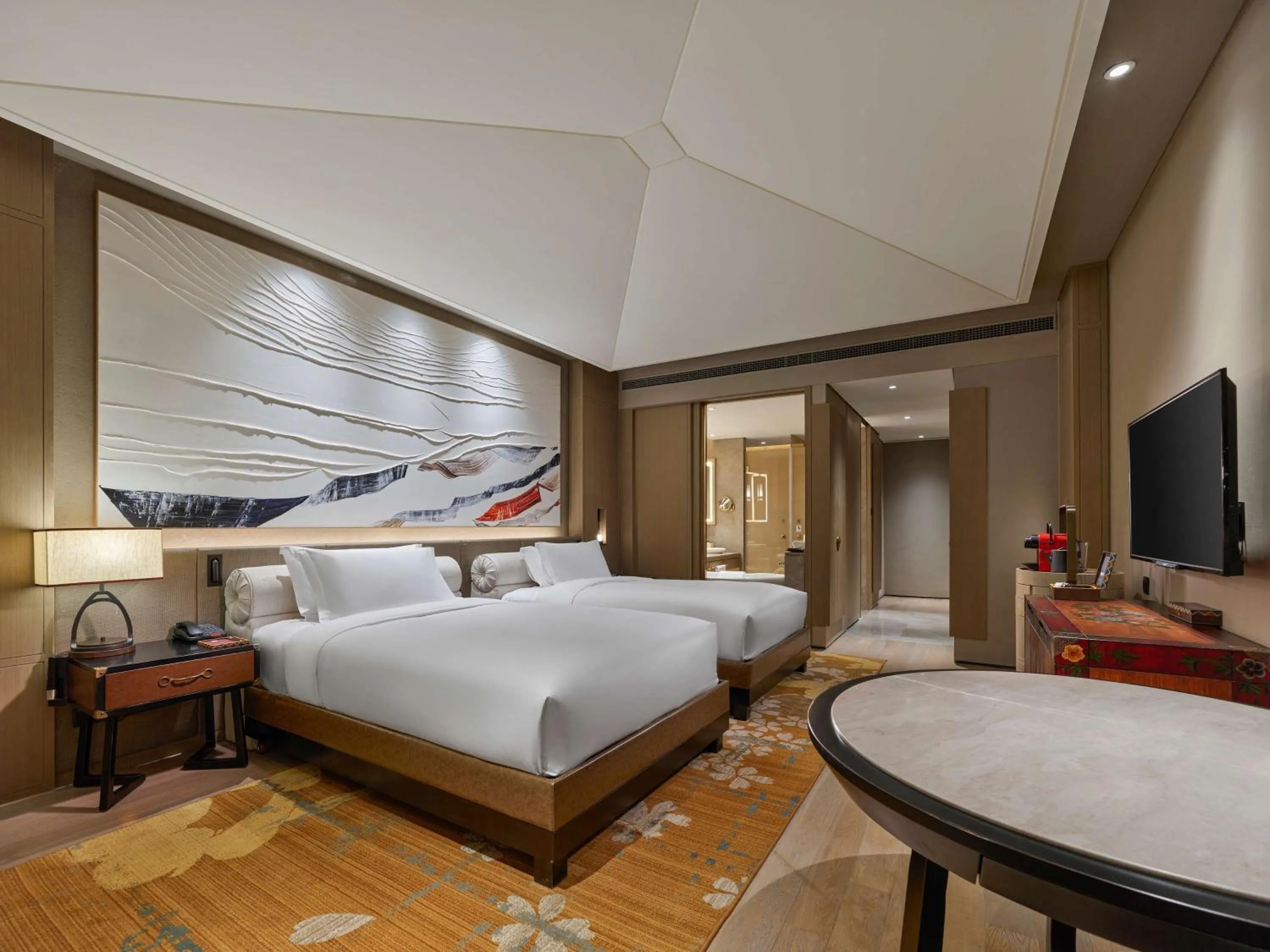 Bed in Conrad Jiuzhaigou