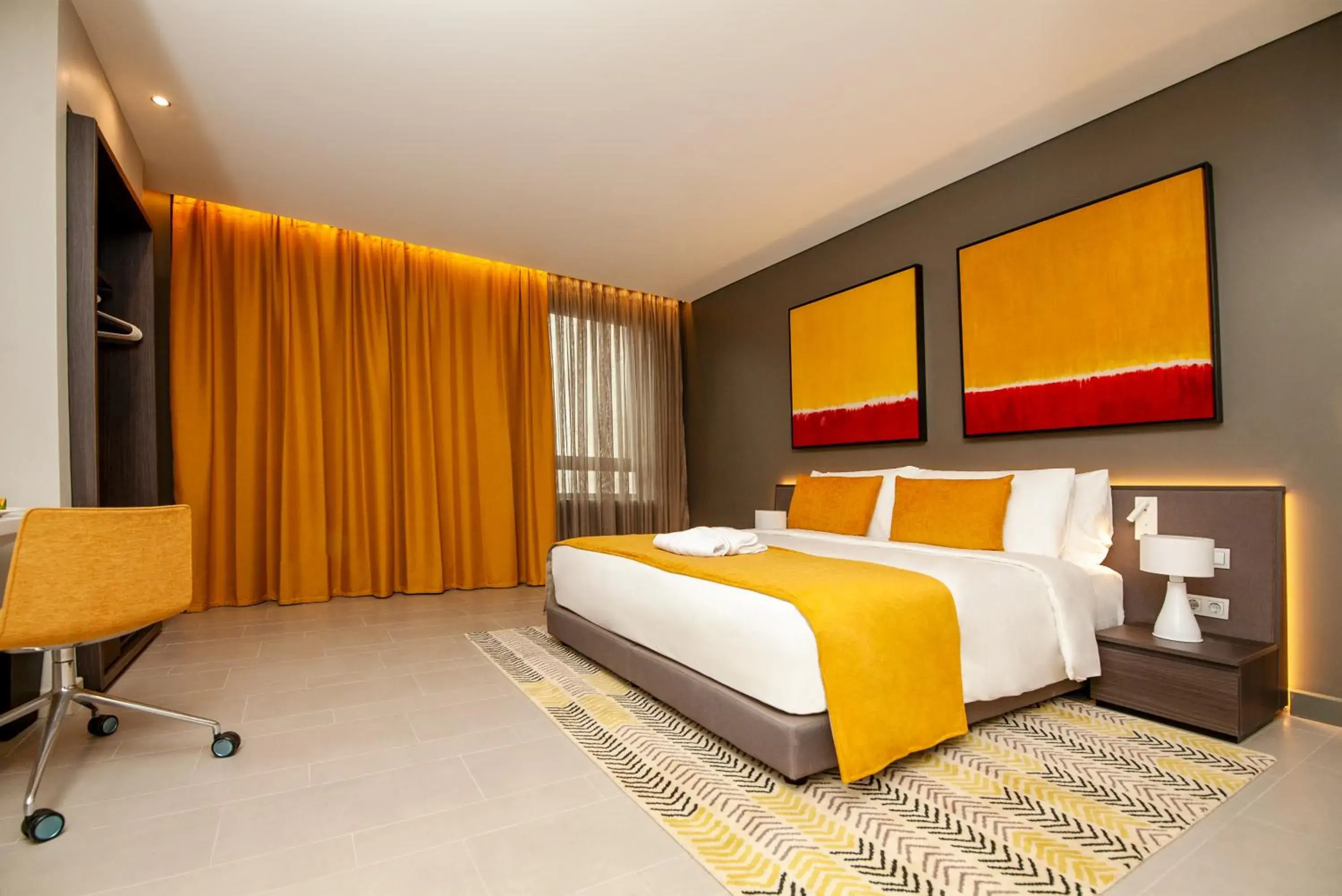 Bedroom, Bed in Noom Hotel Abidjan Plateau Bedroom, Bed in Noom Hotel Abidjan Plateau