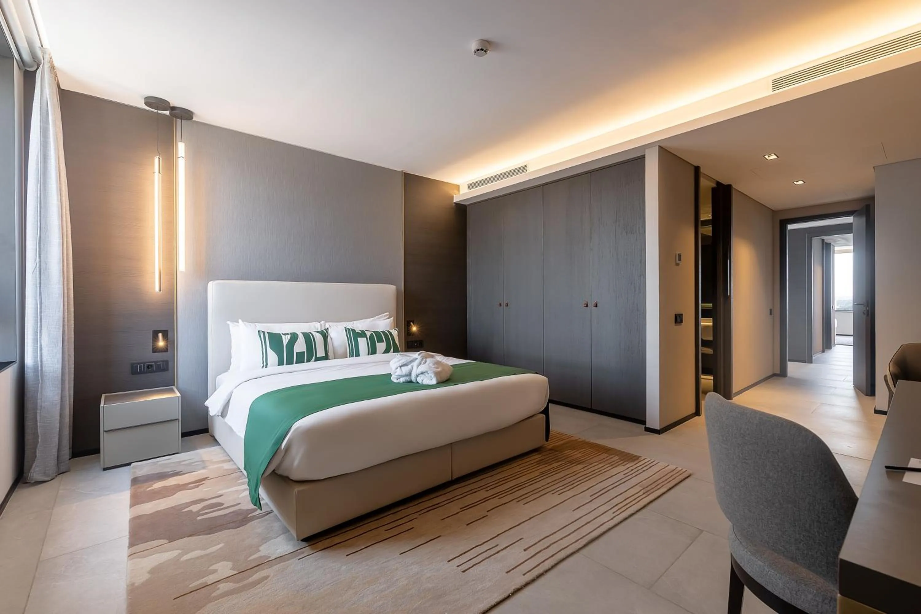 Bed in Noom Hotel Abidjan Plateau