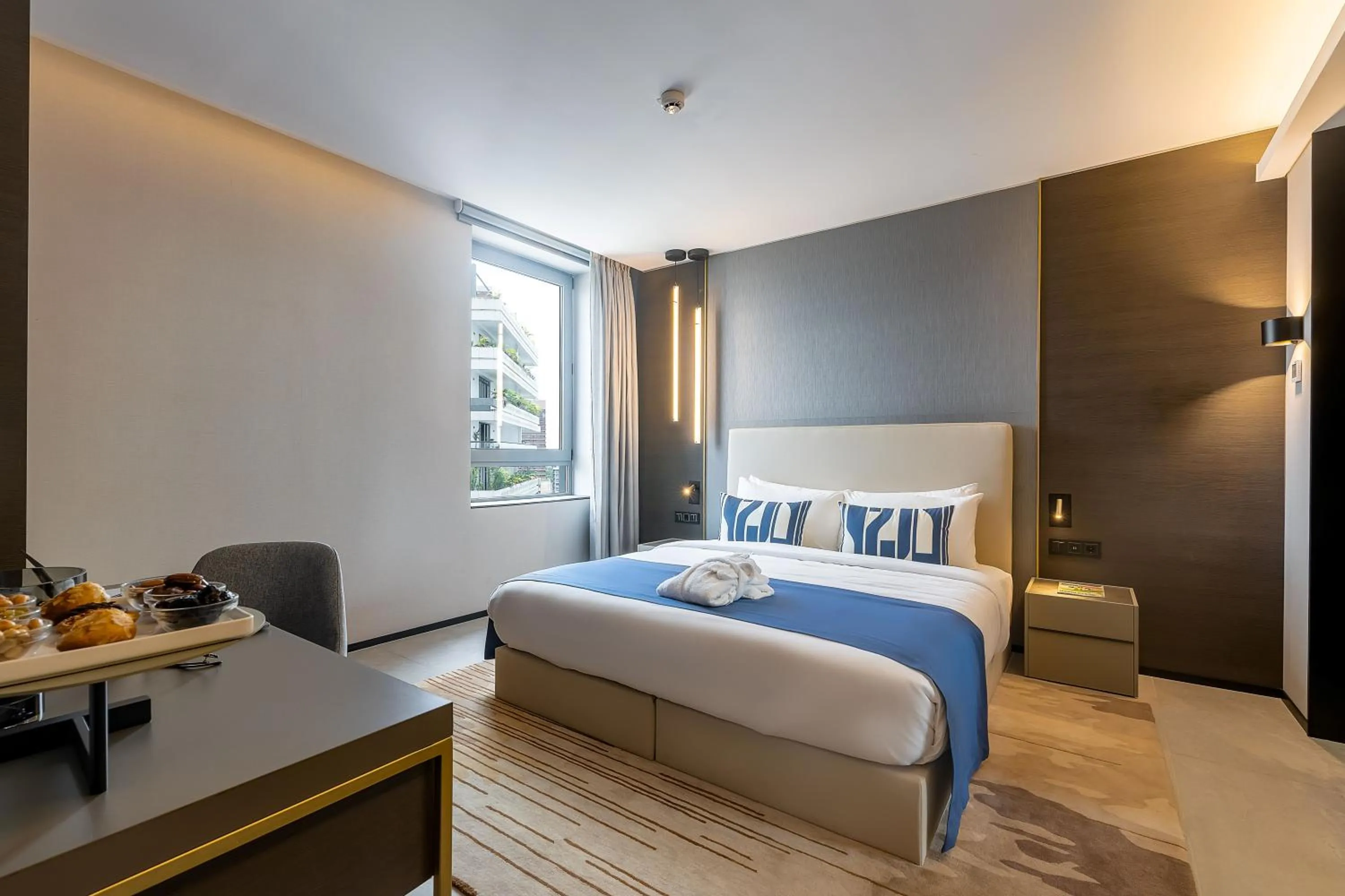 Bed in Noom Hotel Abidjan Plateau