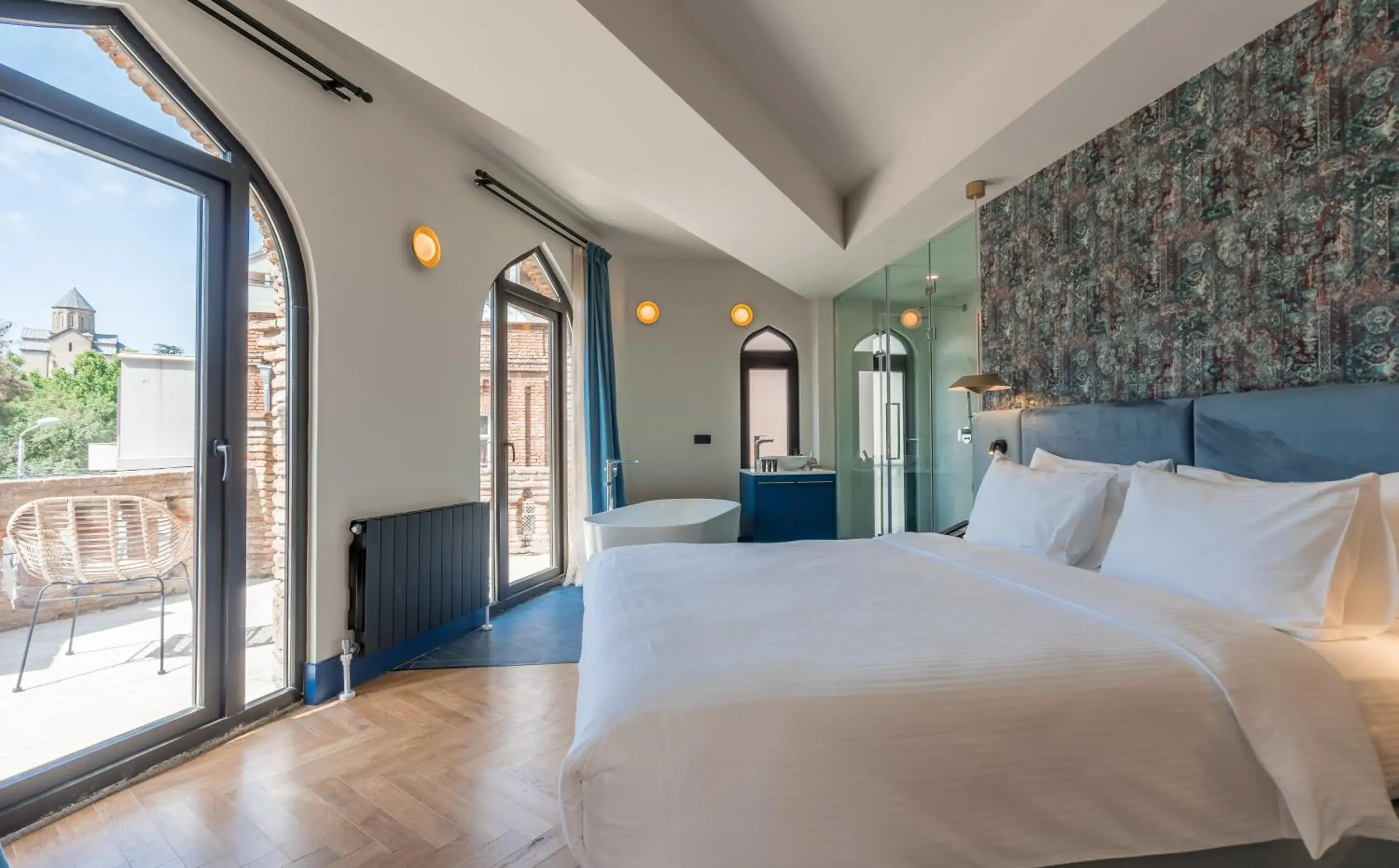 Photo of the whole room, Bed in Abanotubani Boutique hotel Photo of the whole room, Bed in Abanotubani Boutique hotel